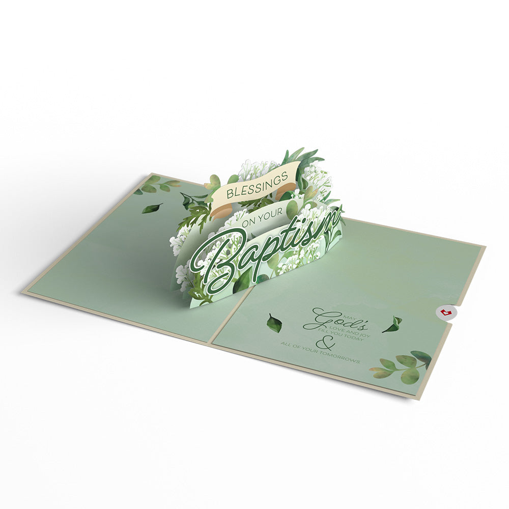 Blessings on Your Baptism Pop-Up Card、mySite、solidvoid