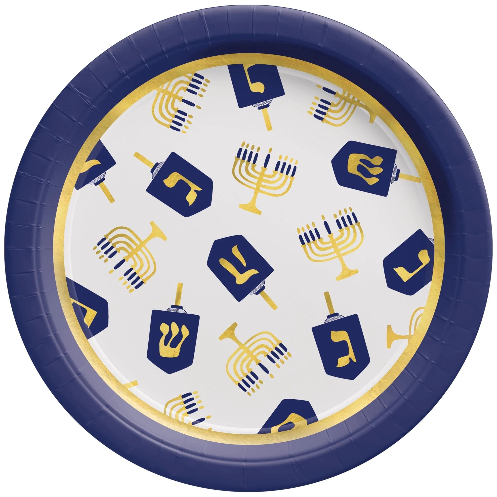 Hanukkah Lights Round Paper Plates - (Pack of 20)、mySite、topwebapps
