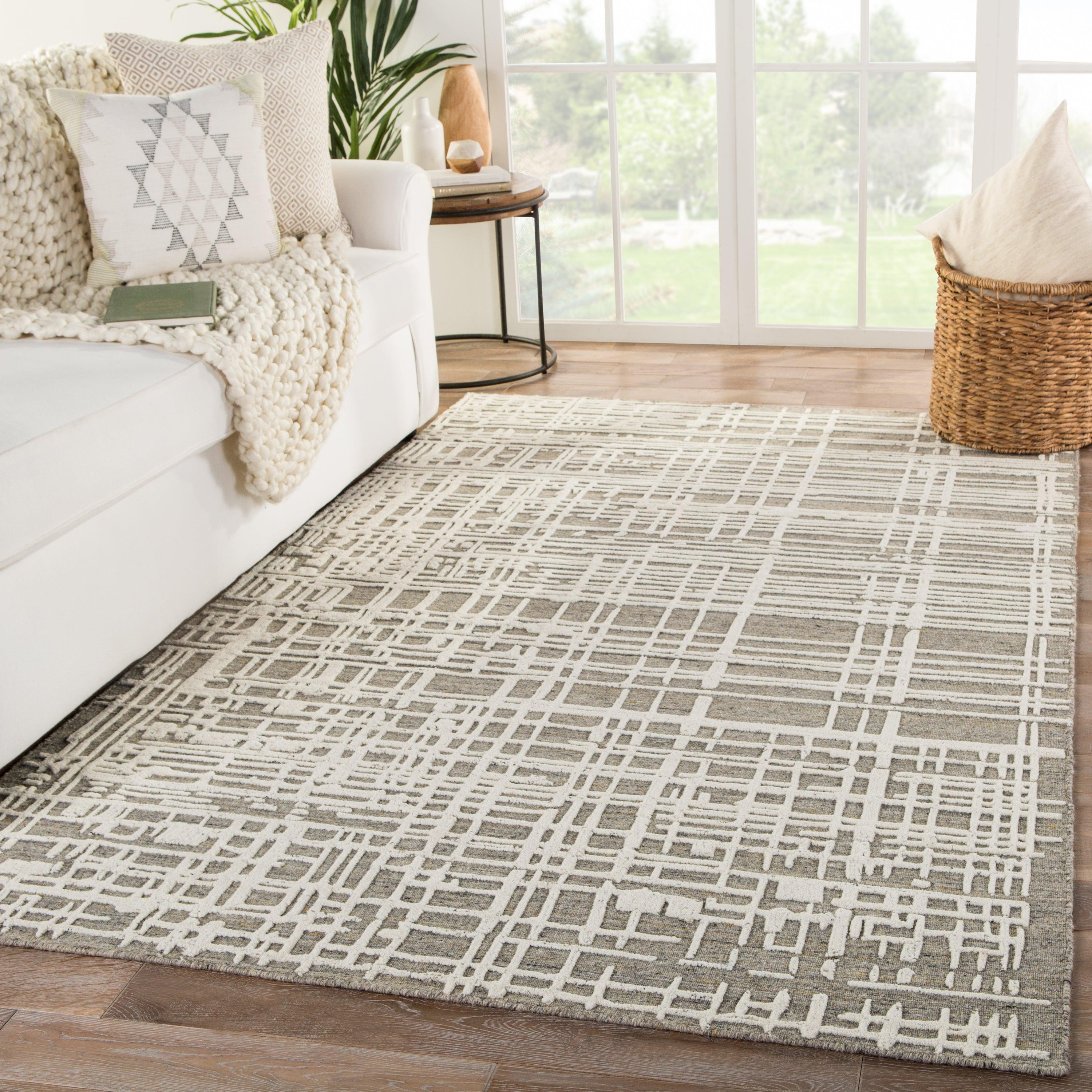 Arlo Handmade Trellis Gray Cream Area Rug、mySite、gigharbornorthrealestate