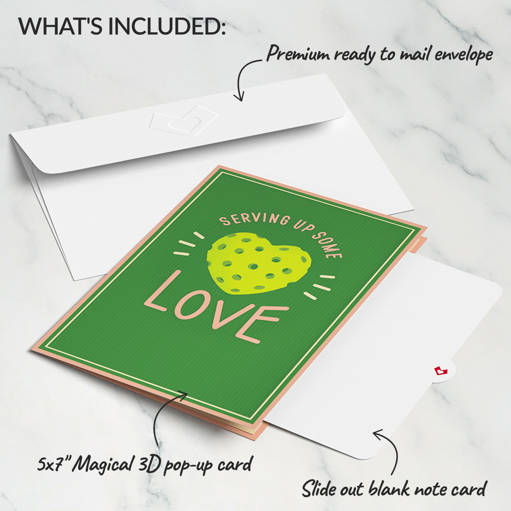 I Dink You're the Best Pickleball Pop-Up Card、mySite、solidvoid