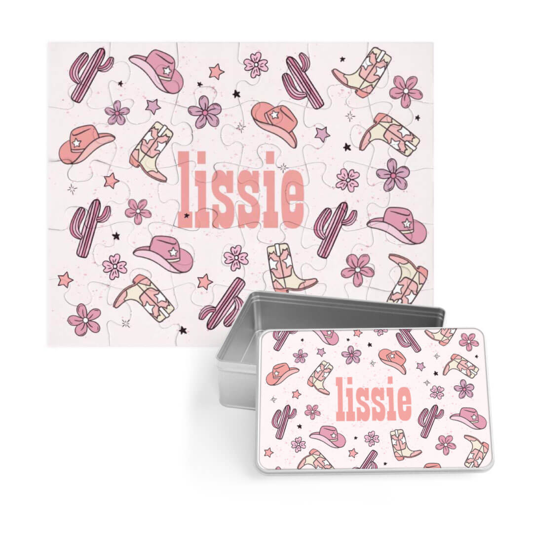  Kids Personalized 30 Piece Puzzle | Buckaroo Cowgirl、mySite、layawaytickets