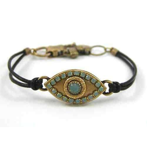 Michal Golan Blue Crystal Evil Eye Bracelet、mySite、topwebapps