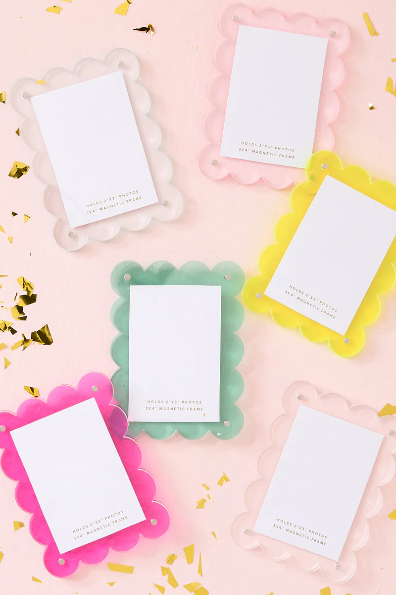 Hot Pink Mini Acrylic Frame Magnet、mySite、hinf8tx79