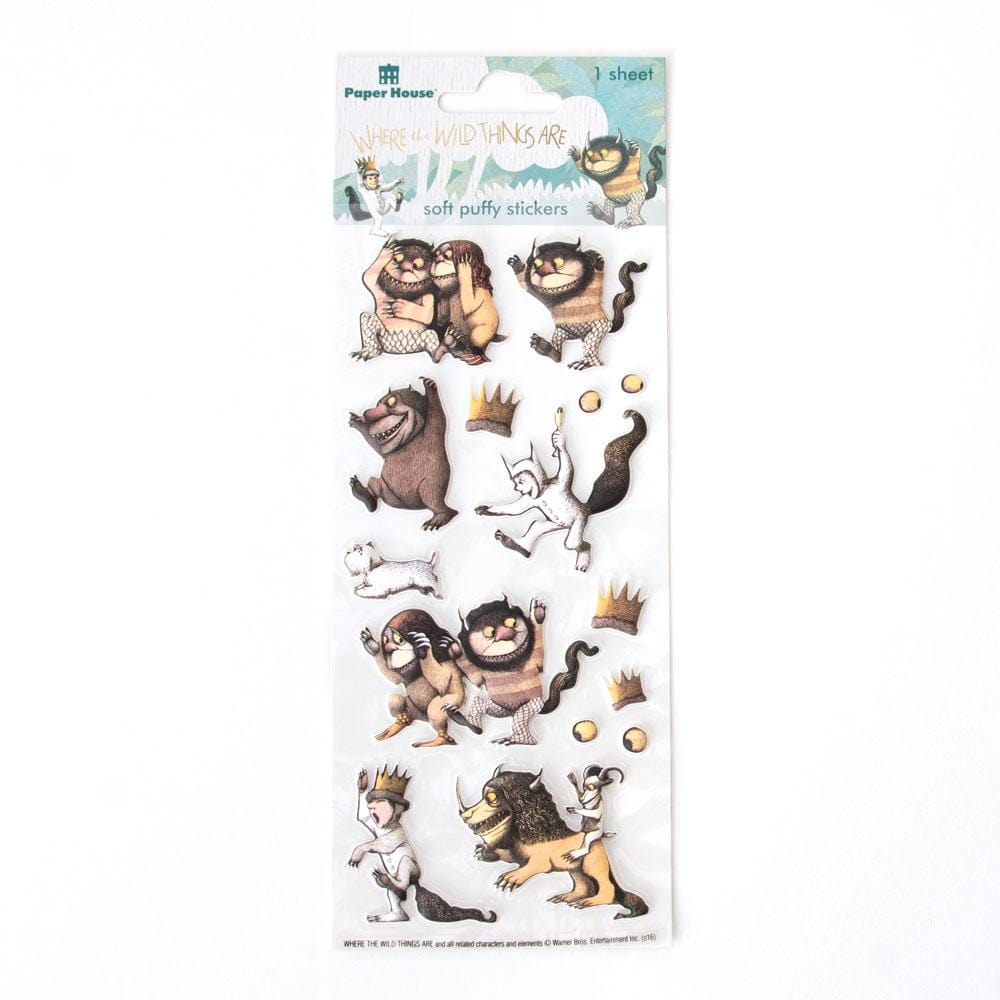  Puffy Stickers - Wild Things Characters、mySite、ghnorth