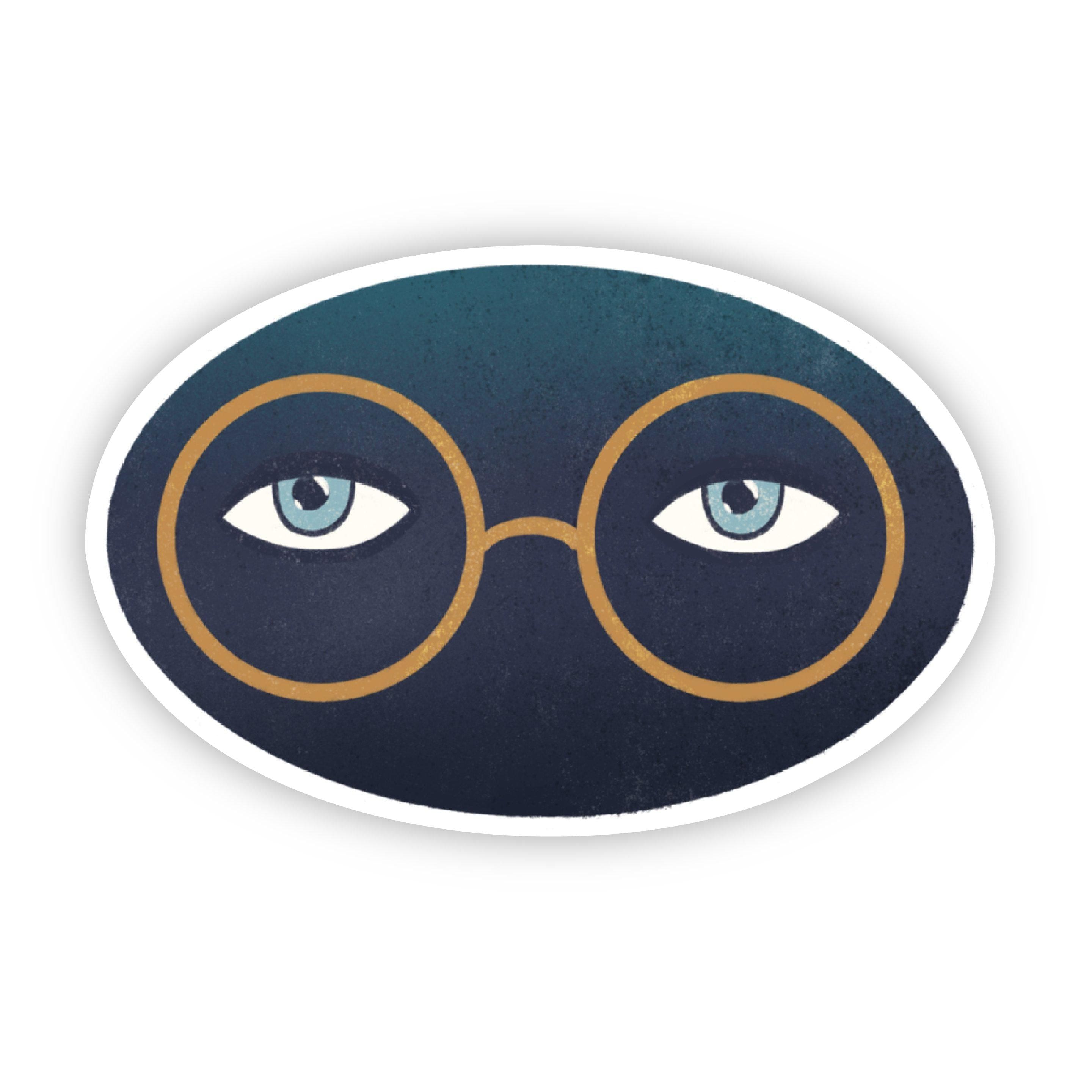  Glasses and Eyes Great Gatsby Sticker、mySite、elrpsem3k