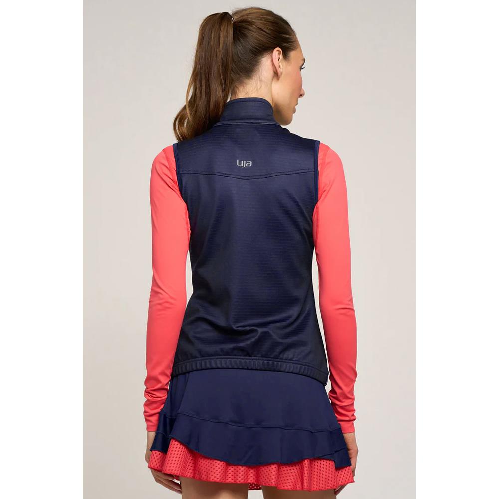 Lija Women's Holiday Wind Vest - Eggplant
