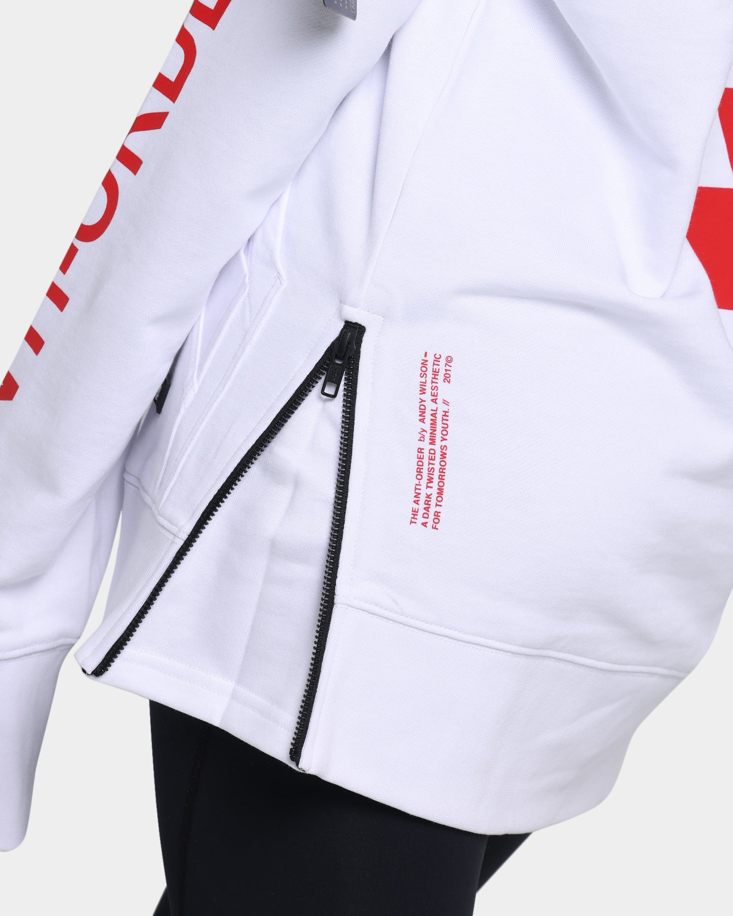 The Anti Order A10 Hyphen Hoodie White/Red、mySite、zt4zffjzw