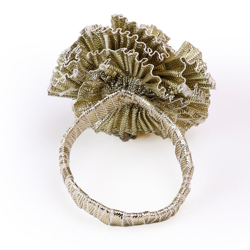 Cotton Napkin Ring | Gold | Set of 4、mySite、camillekostekn