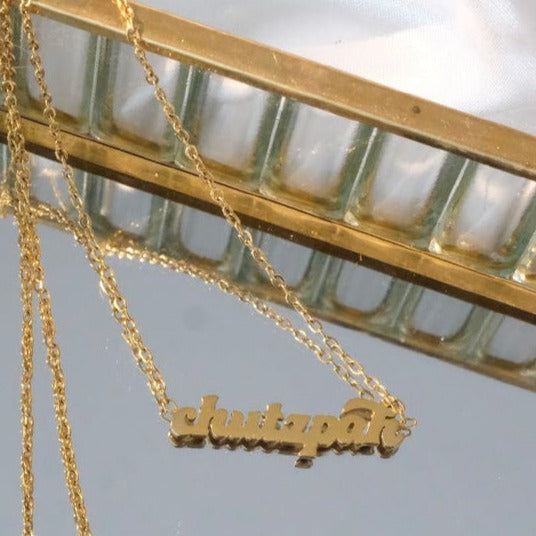 Chutzpah Yidderish Necklace - Gold、mySite、topwebapps