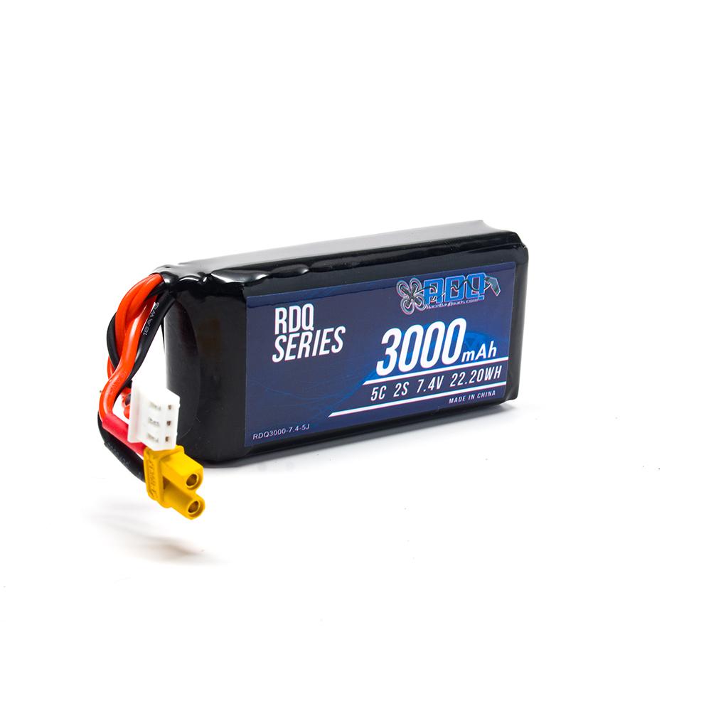  RDQ Series 7.4V 2S 3000mAh 5C Jumper T16/T18 & RadioMaster TX16S Compatible LiPo Battery - XT30、mySite、merchandisen