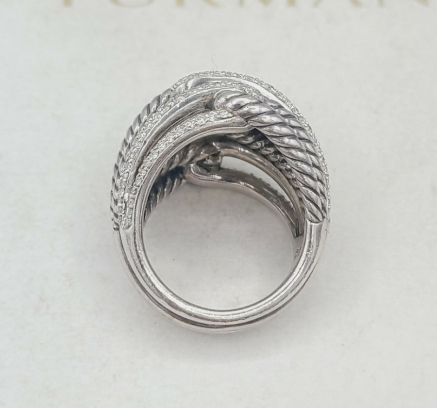 David Yurman Labyrinth Quadruple-Loop Ring 鈥?Diamonds、mySite、hinf8tx79