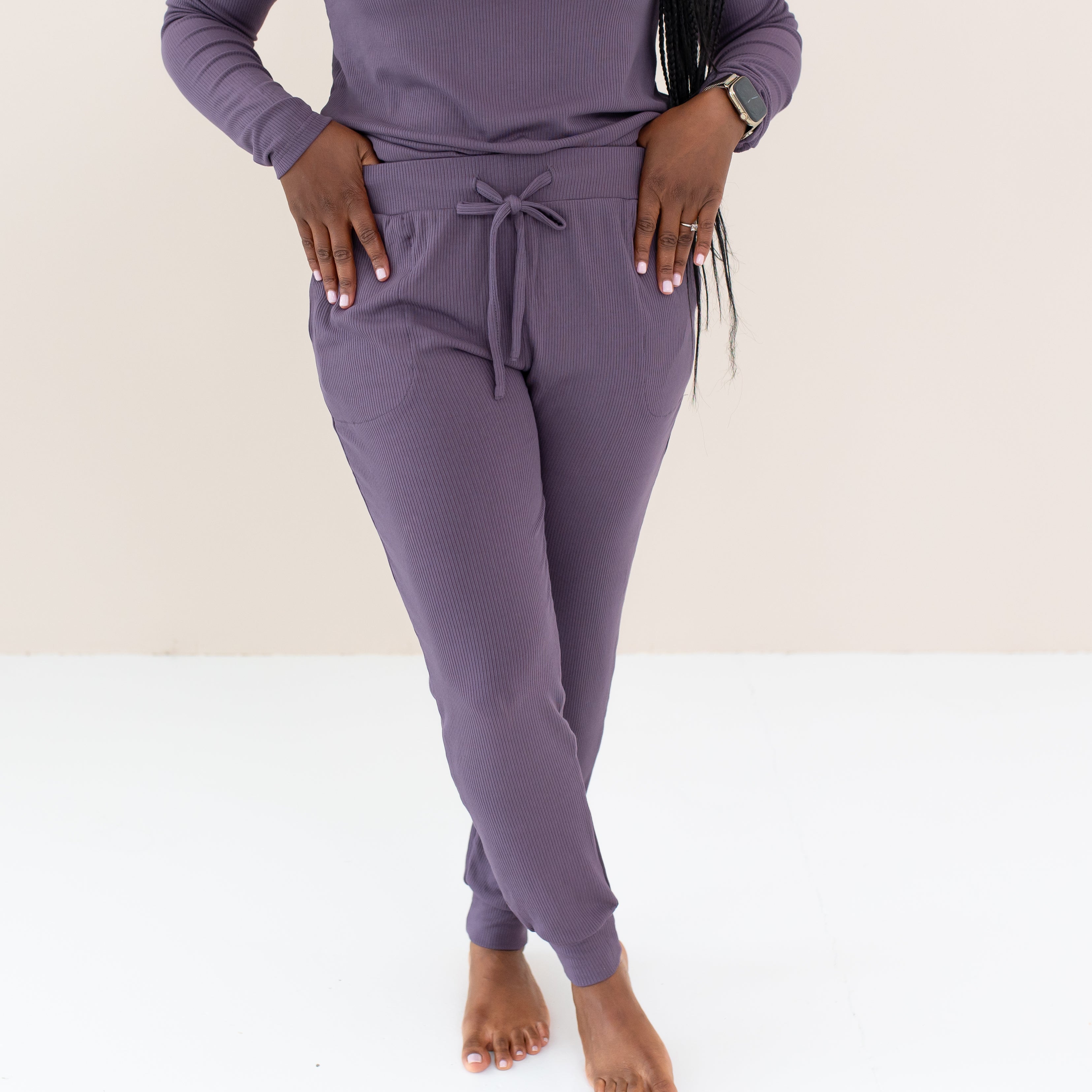  Women's Ribbed Jogger Pant in Currant、mySite、layawaytickets