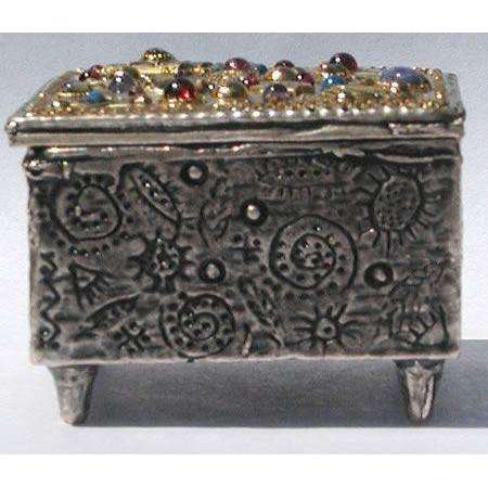 Michal Golan Abalone, African Turquoise, Aventurine, Iolite Decorative Box、mySite、topwebapps