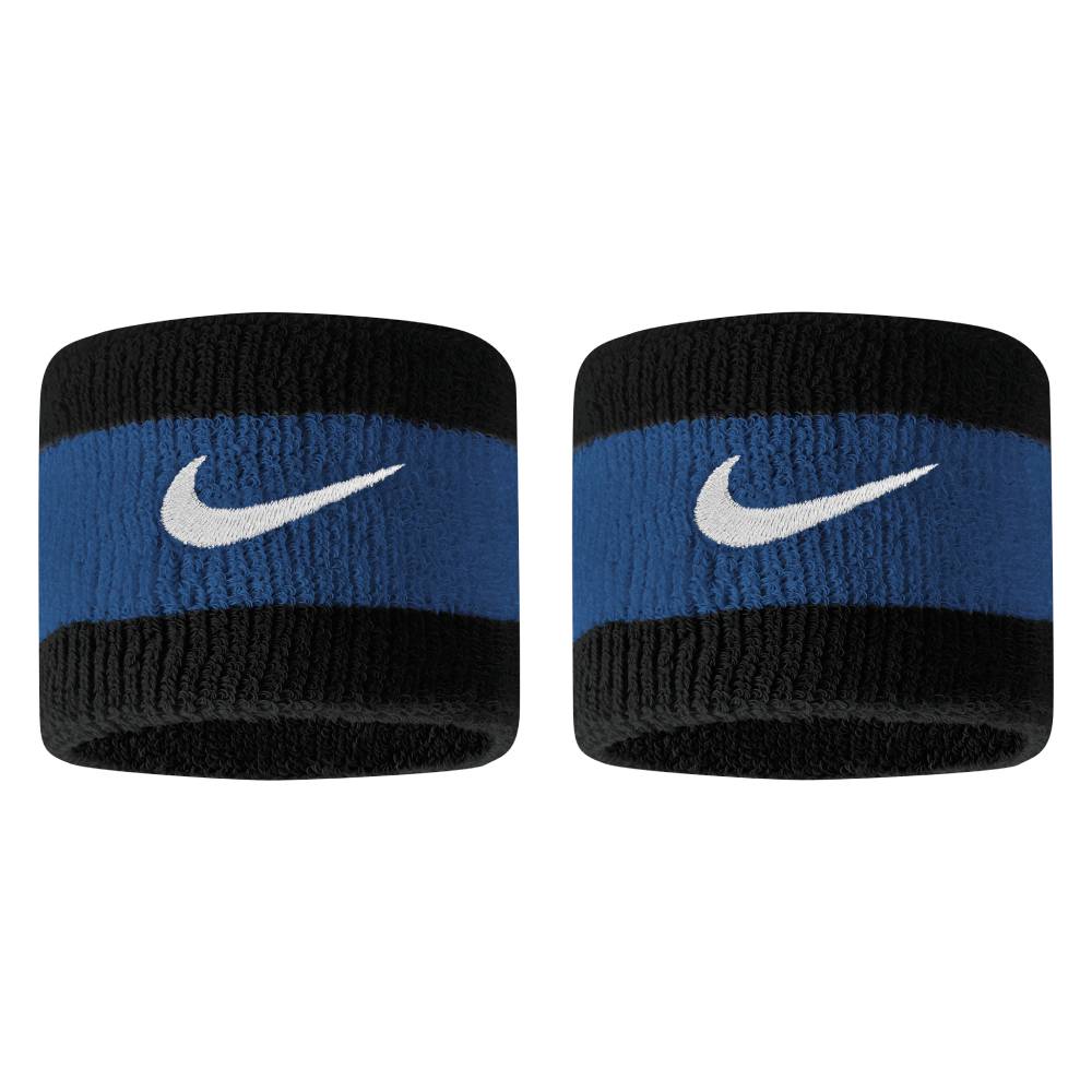 Nike Swoosh Wristband 2 Pack (Black/Blue)