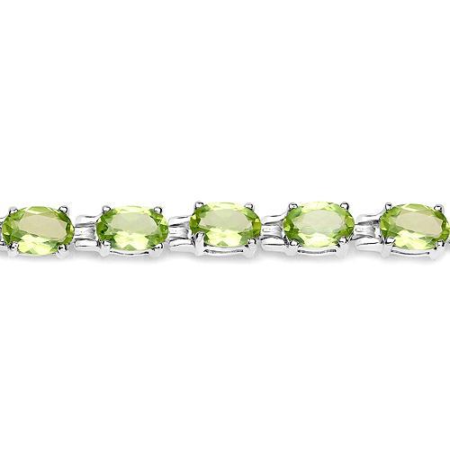 Green Peridot Bracelet in Affordable Sterling Silver, 7.25 9.03ctw、mySite、g9winljtr