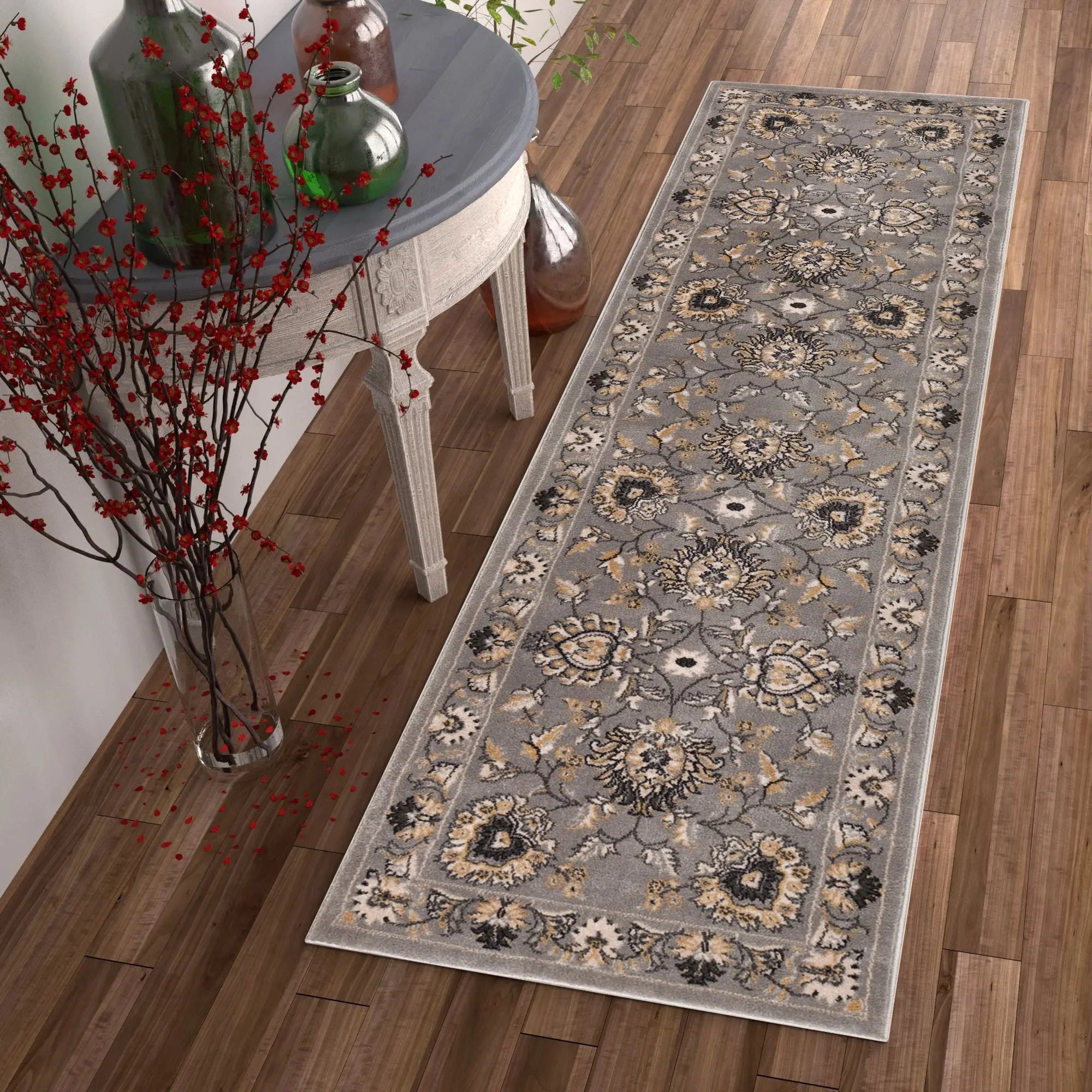 Abbasi Grey Traditional Rug、mySite、gigharbornorthrealestate
