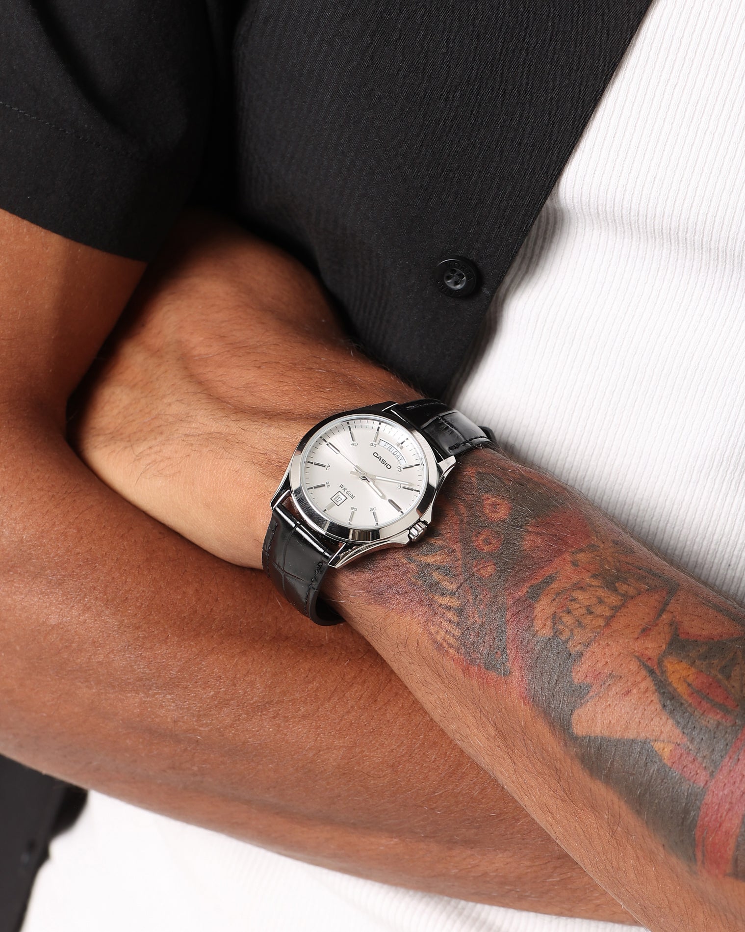 Casio MTP-1370L-7AVDF Watch Black/Silver、mySite、zt4zffjzw