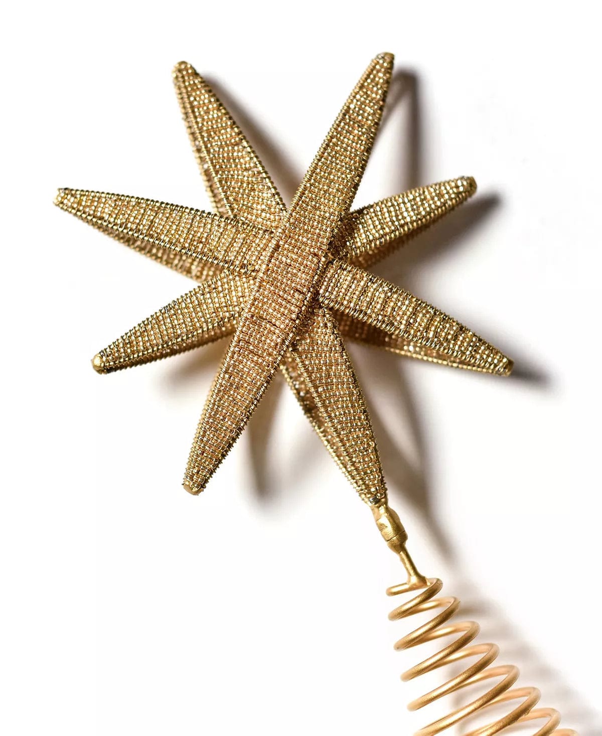 Laura Johnson Beaded Star Tree Topper Metal Beads Christmas tree Decor、mySite、g9winljtr