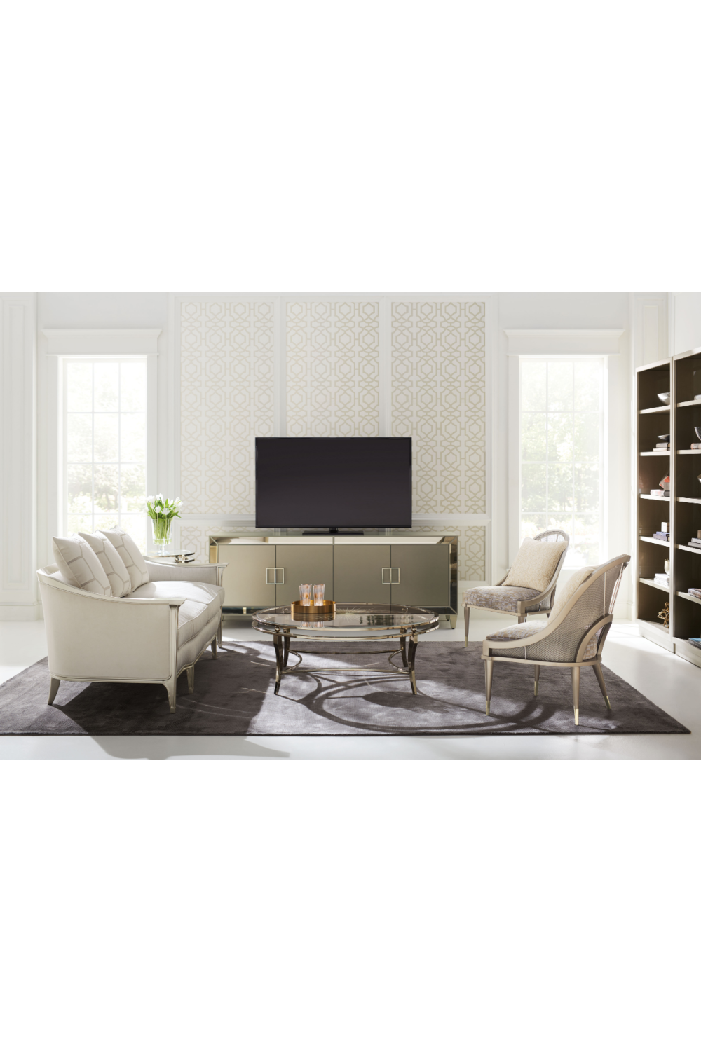 Mirrored Modern Console | Caracole Mogul、mySite、neckold