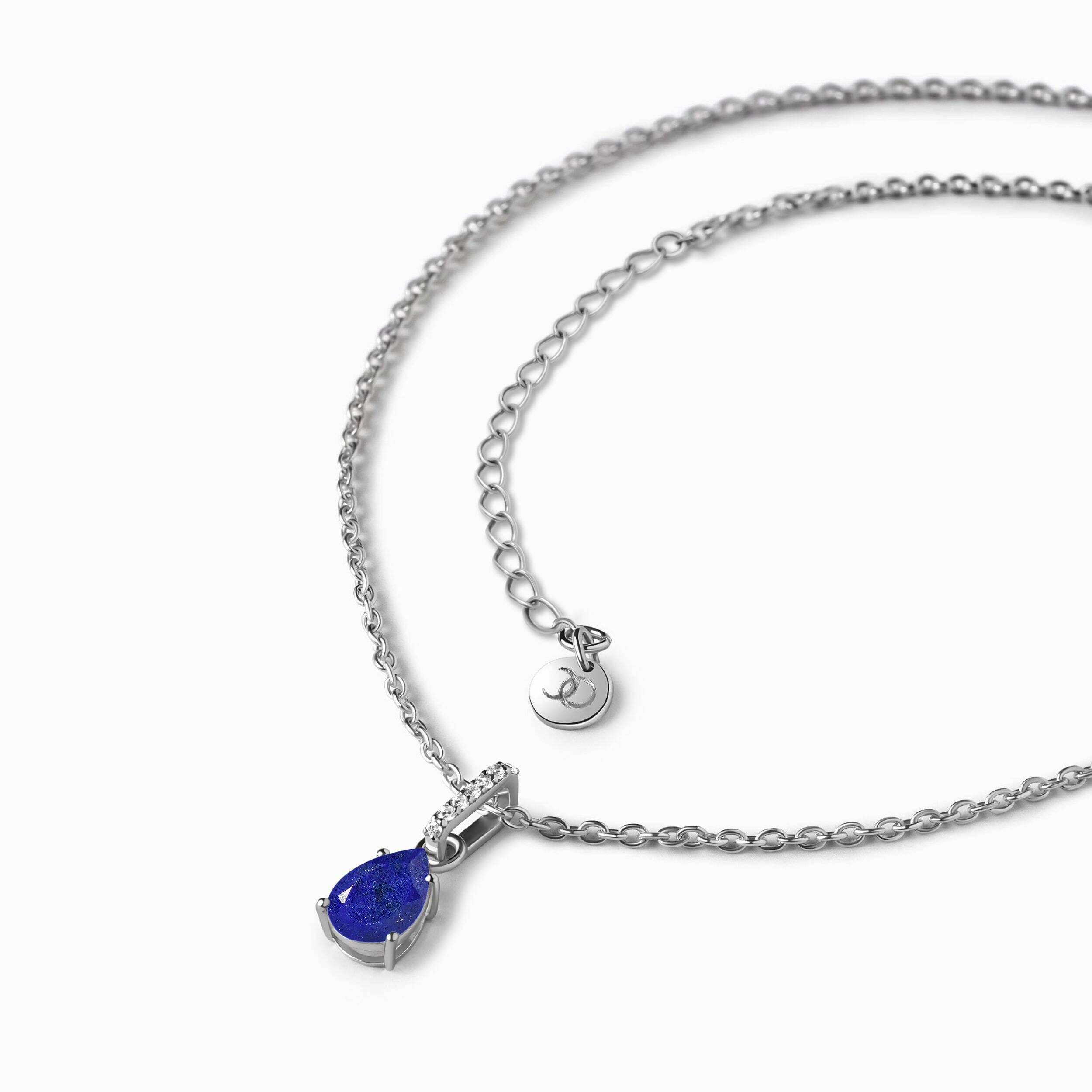 Lapis Lazuli Necklace Sway - September Birthstone、mySite、hinf8tx79