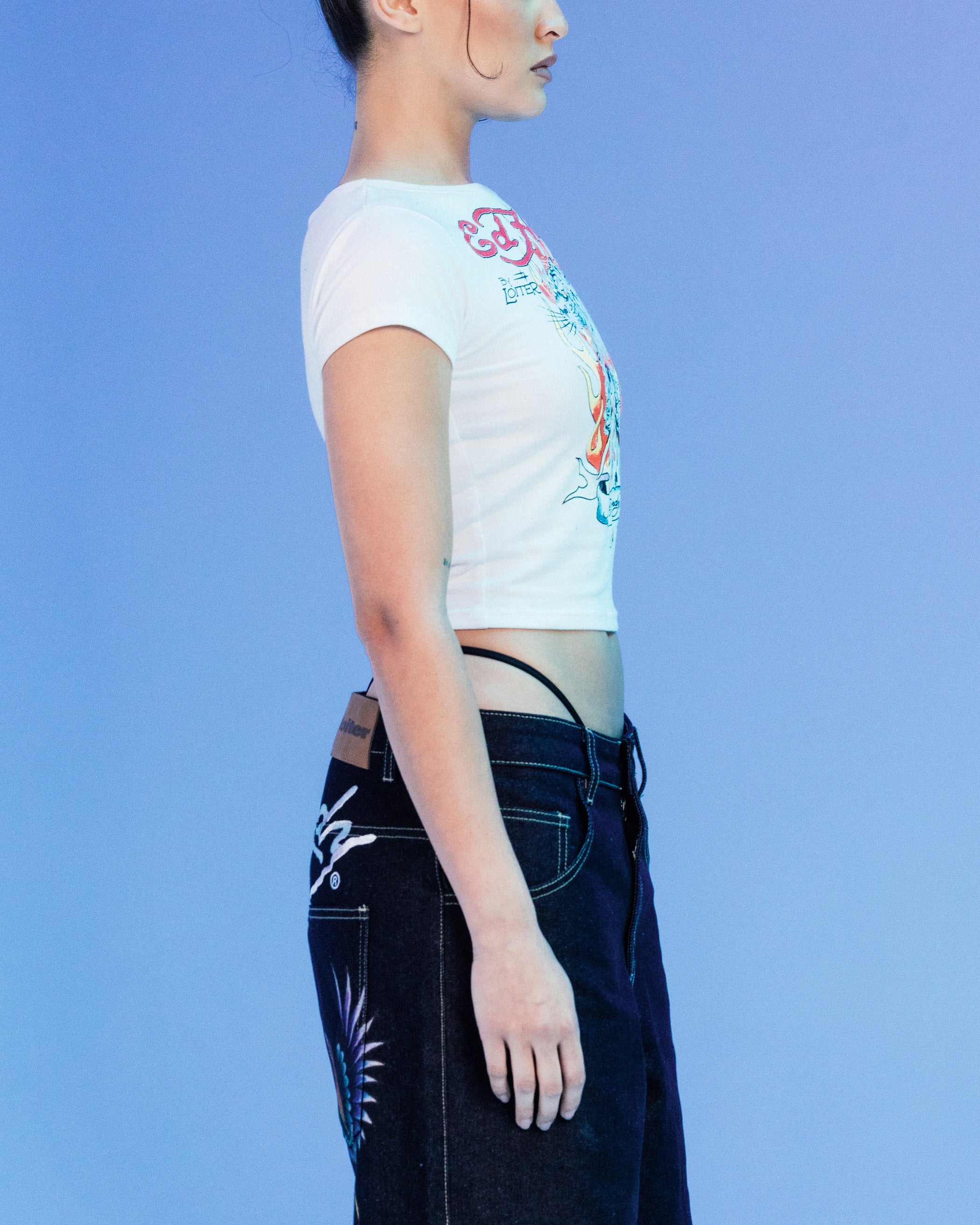 Ed Hardy By Loiter Women's Tiger Baby T-Shirt White、mySite、zt4zffjzw