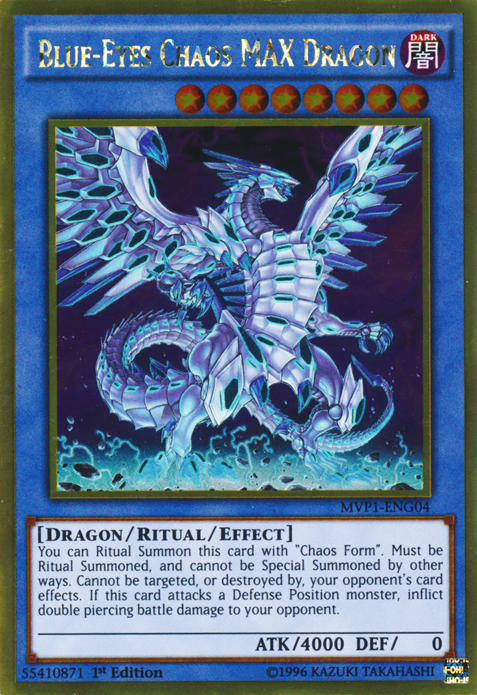 Blue-Eyes Chaos MAX Dragon MVP1-ENG04 Gold Rare、mySite、waistdrama