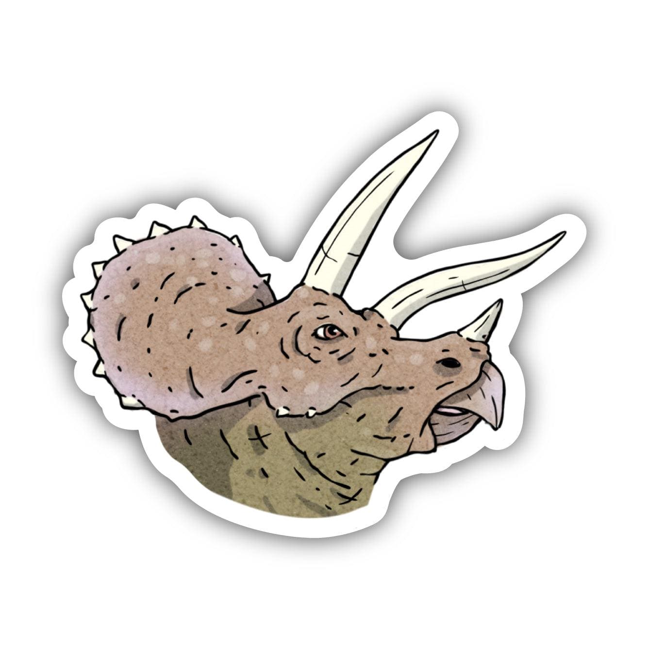  Triceratops Dinosaur Sticker、mySite、ghnorth