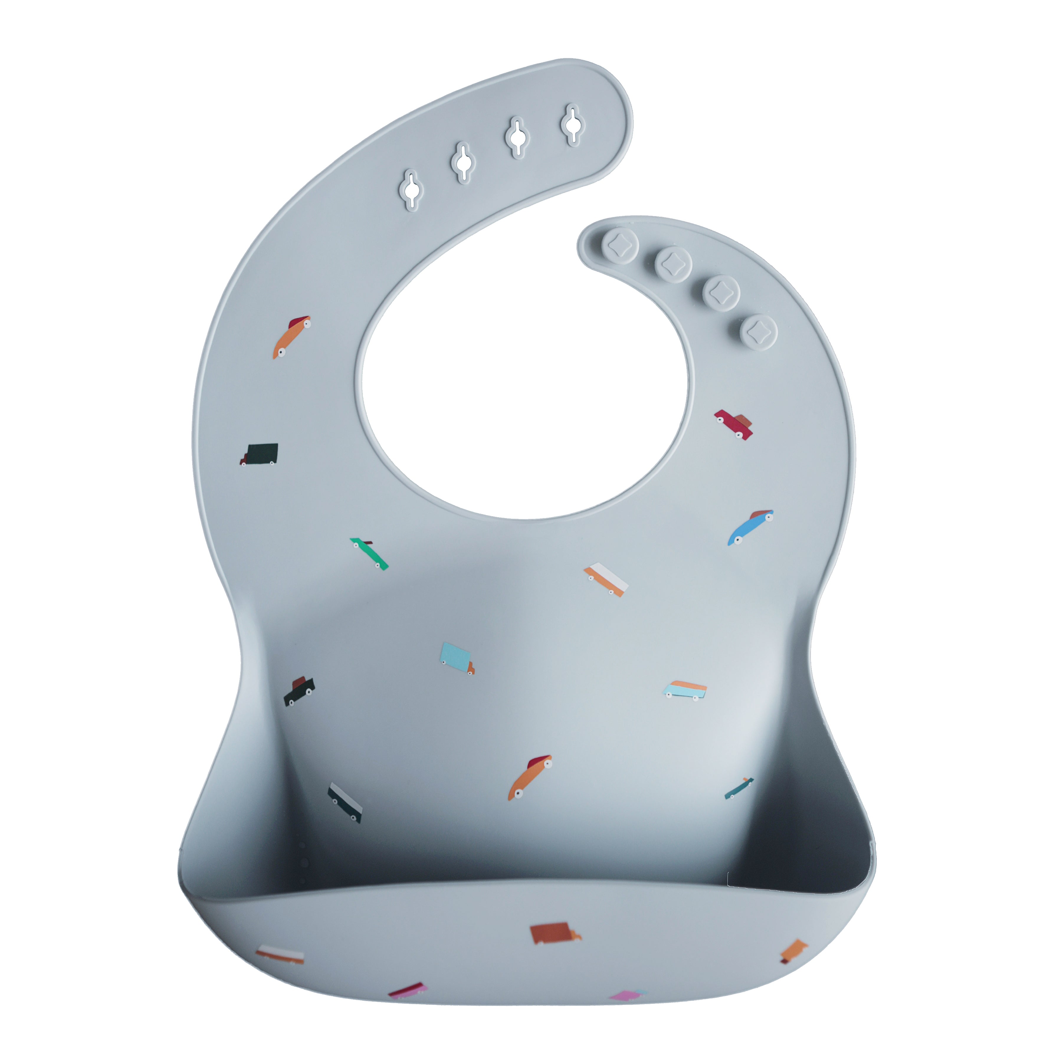 Silicone Baby Bib - Retro Cars、mySite、g9winljtr
