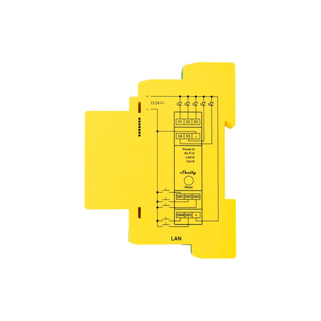 Shelly Módulo controlador inteligente de 5 canais (RGBWW) - Shelly Pro RGBWW PM、mySite、fannypackpong