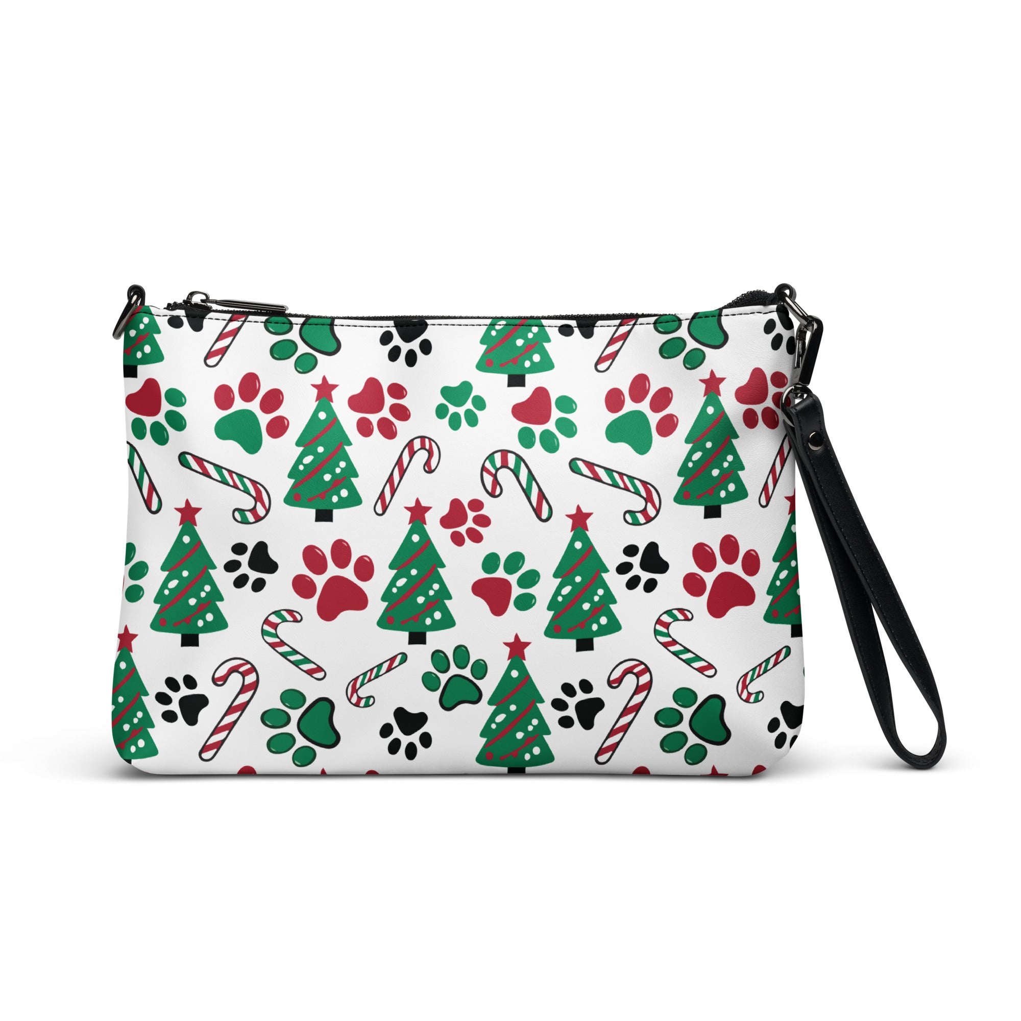 Christmas Paws & Candy Canes Crossbody Bag、mySite、camillekostekn