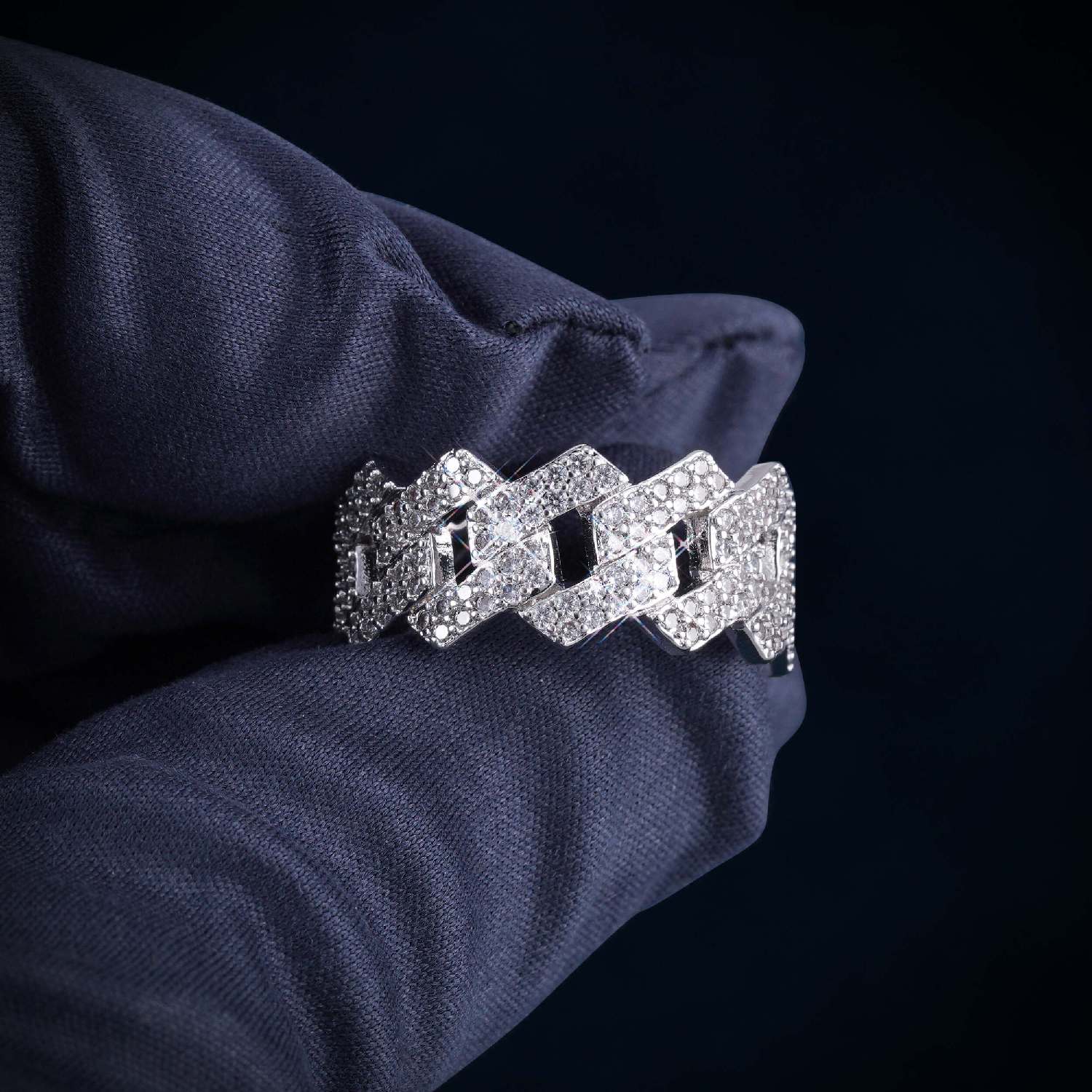 VVS Cuban Link Ring 14K Gold、mySite、hinf8tx79