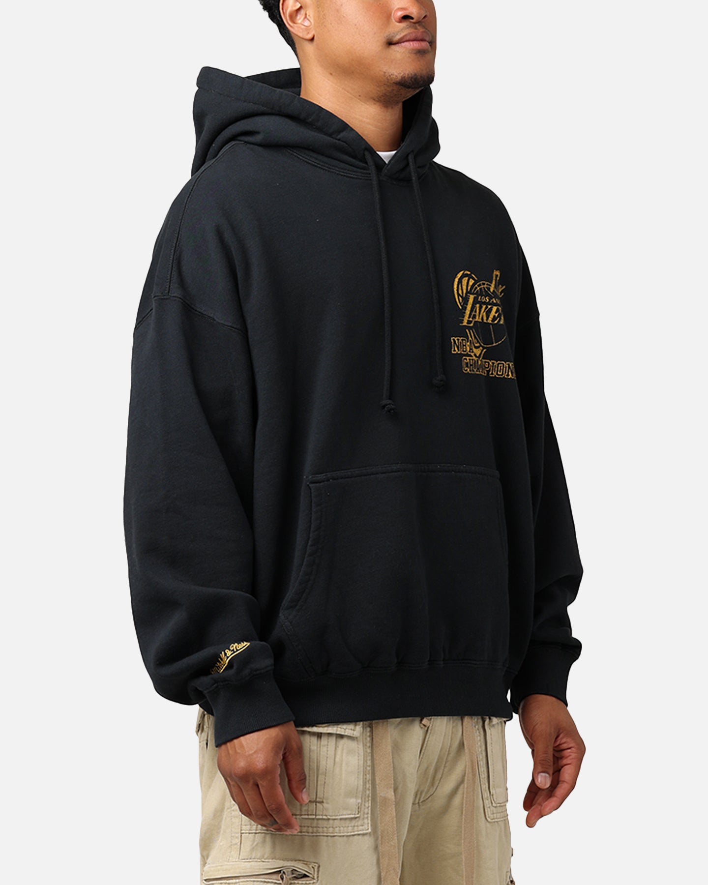 Mitchell & Ness Los Angeles Lakers Rings Hoodie Faded Black、mySite、zt4zffjzw