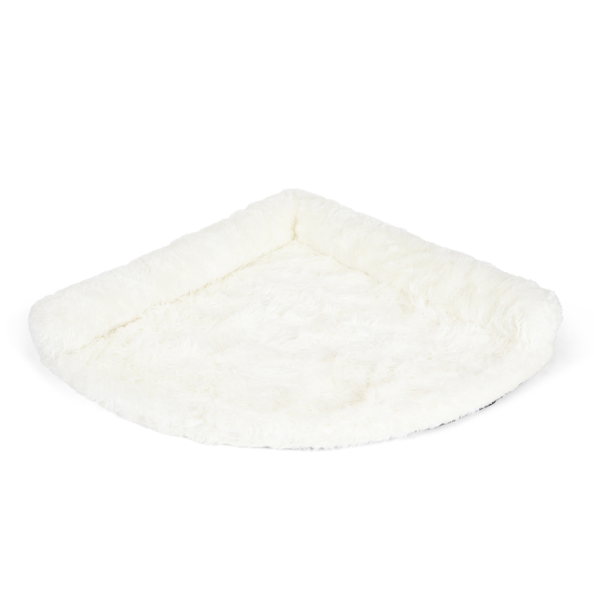 PupRug™ Memory Foam Corner Dog Bed - Polar White、mySite、solidvoid