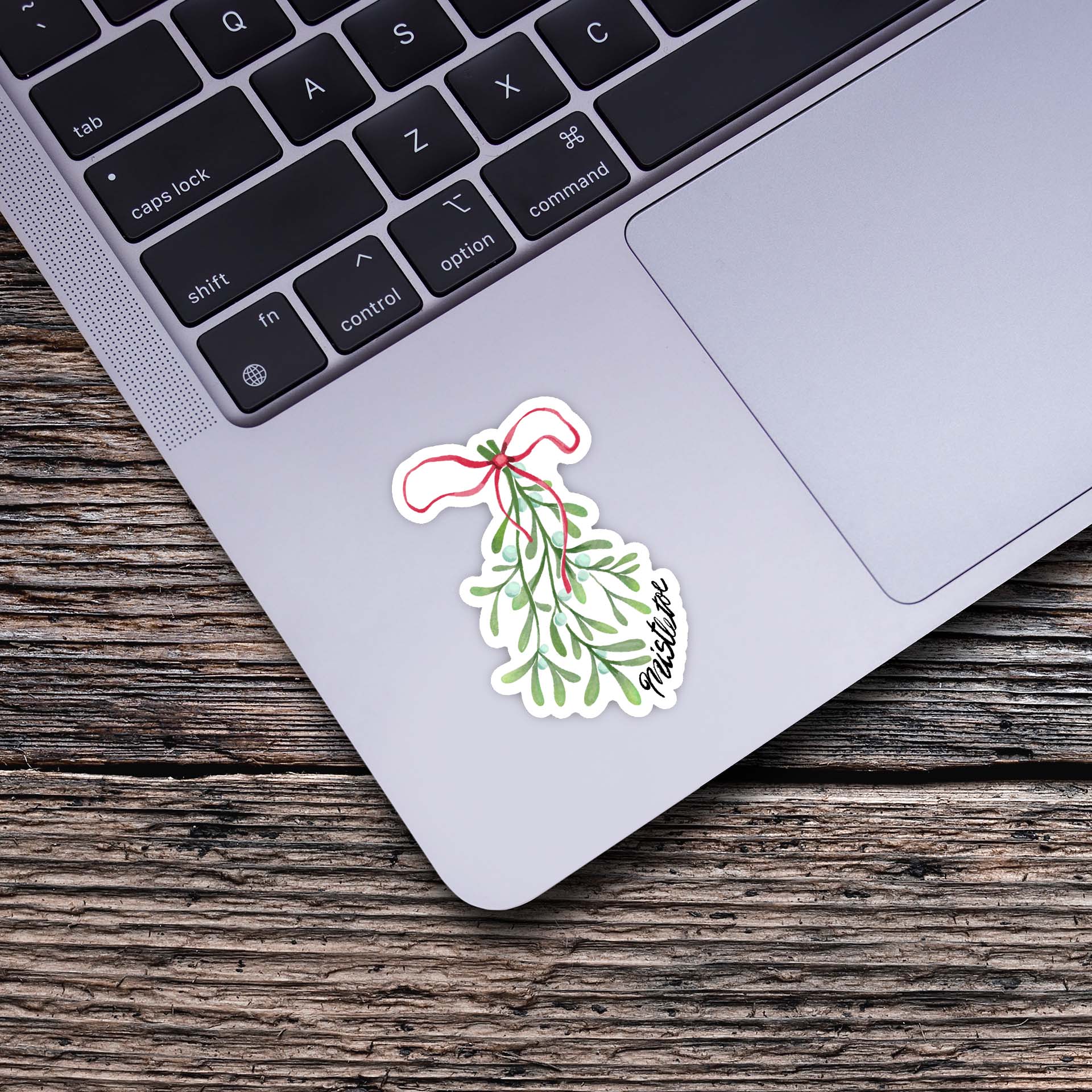  Mistletoe Winter Watercolor Sticker、mySite、elrpsem3k