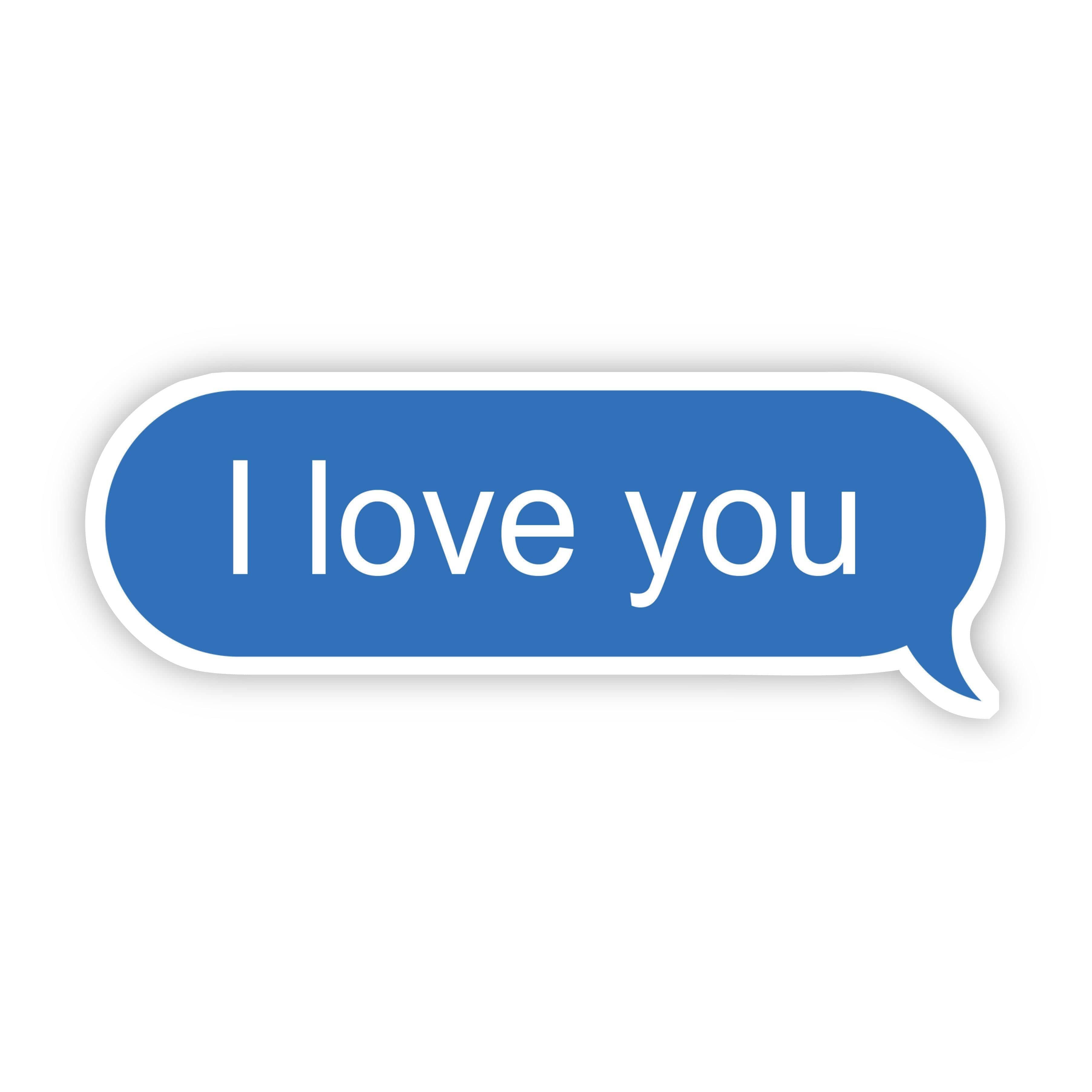 I Love You Text Message Sticker、mySite、elrpsem3k