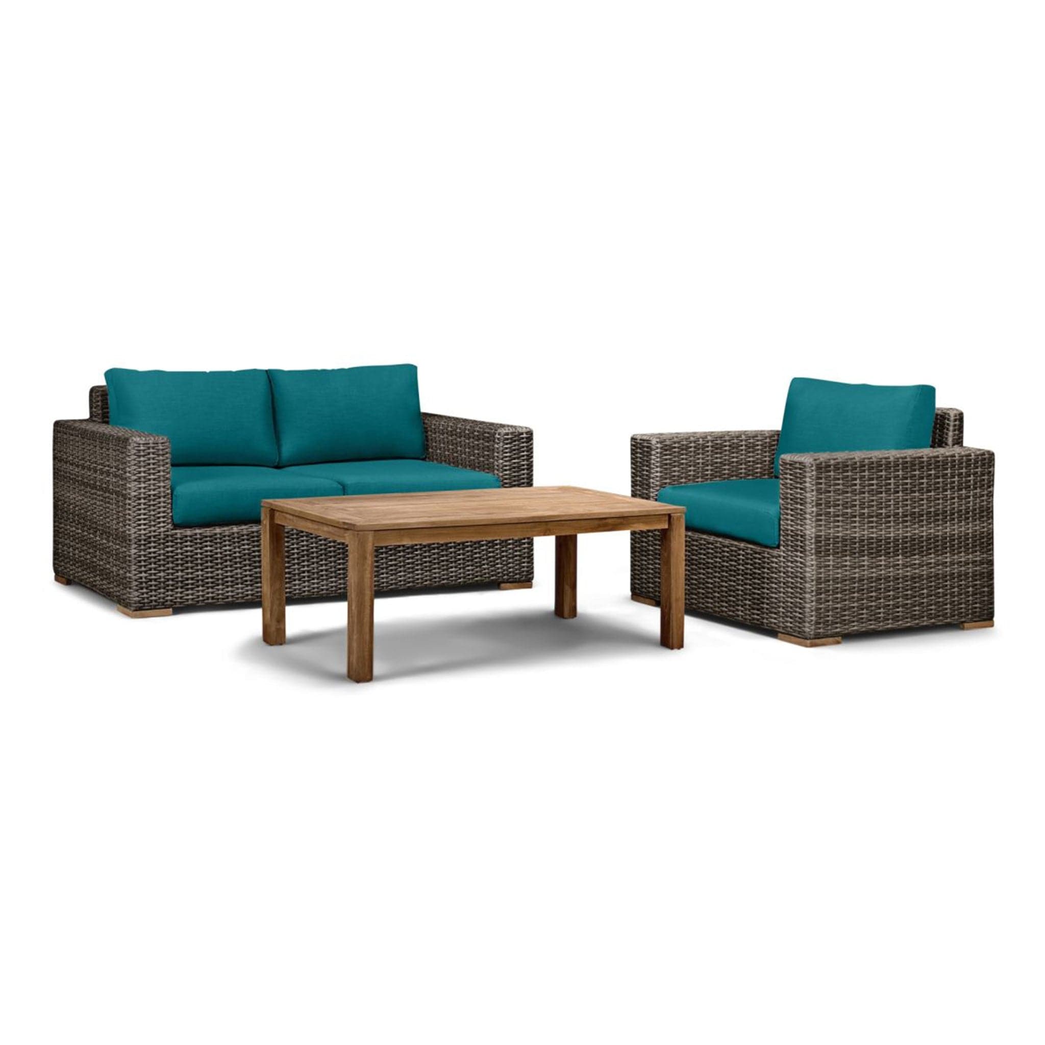 Dune Teak 3 Piece Loveseat Set、mySite、neckold