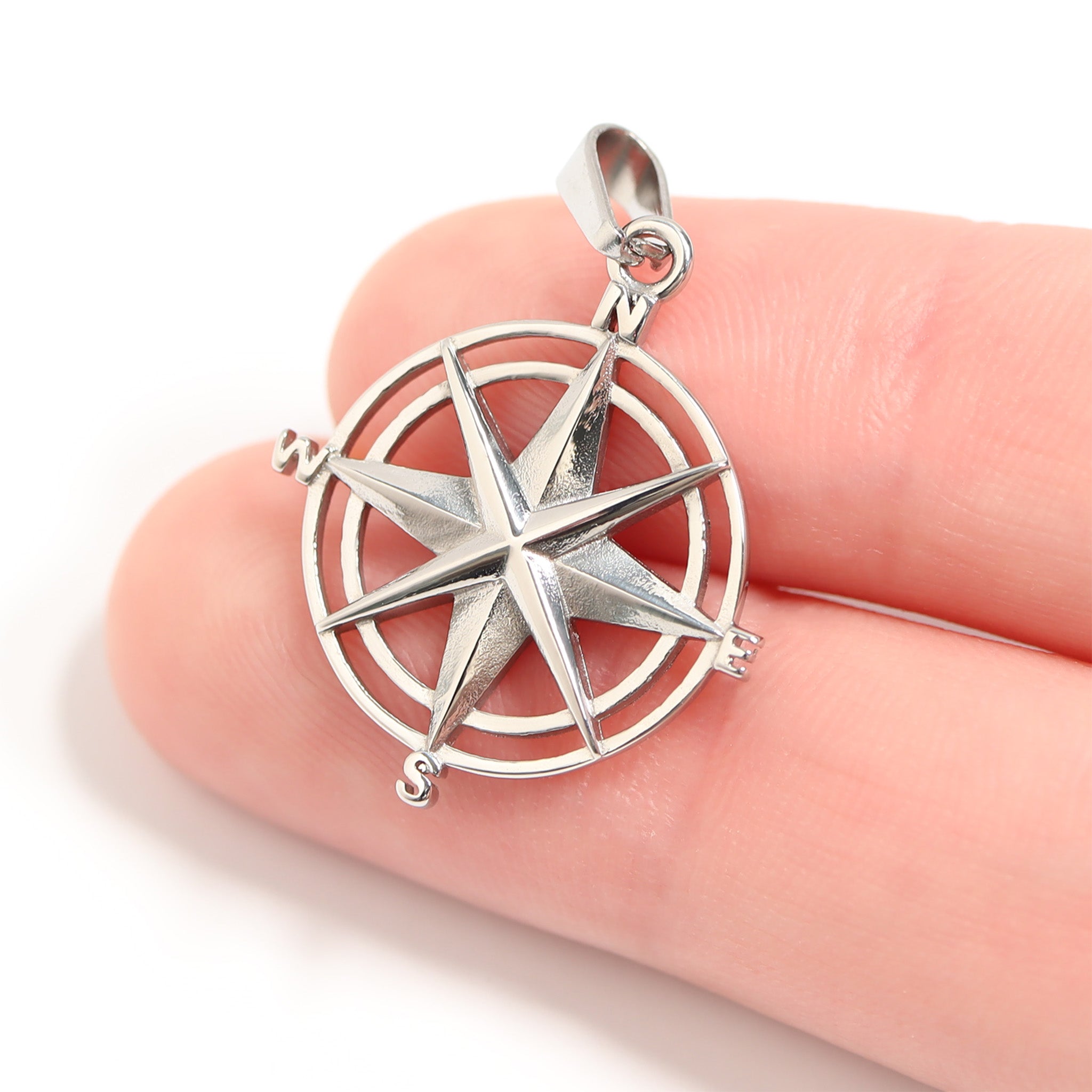 Stainless Steel Compass Rose Pendant / PDC9022、mySite、dreamappss