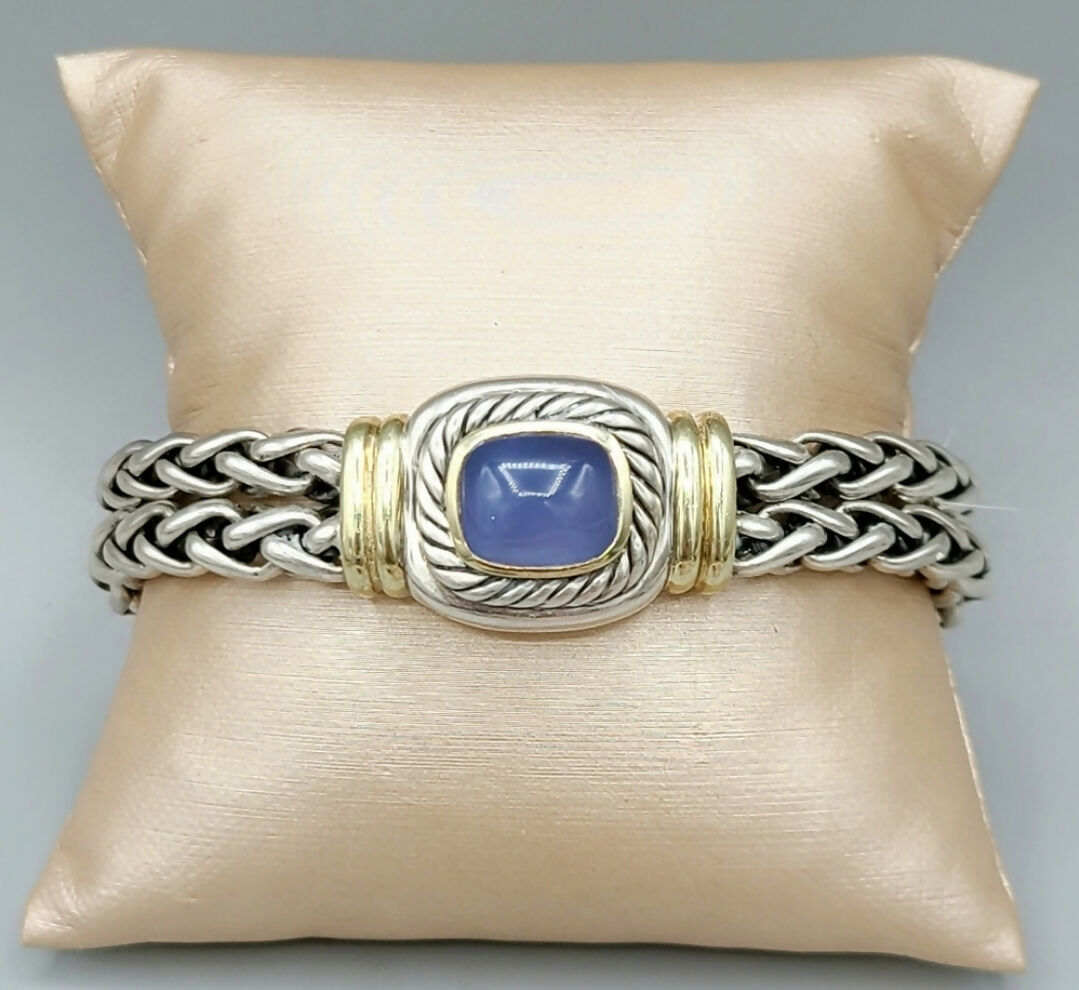 David Yurman Albion Wheat Bracelet 鈥?Chalcedony & Gold、mySite、hinf8tx79