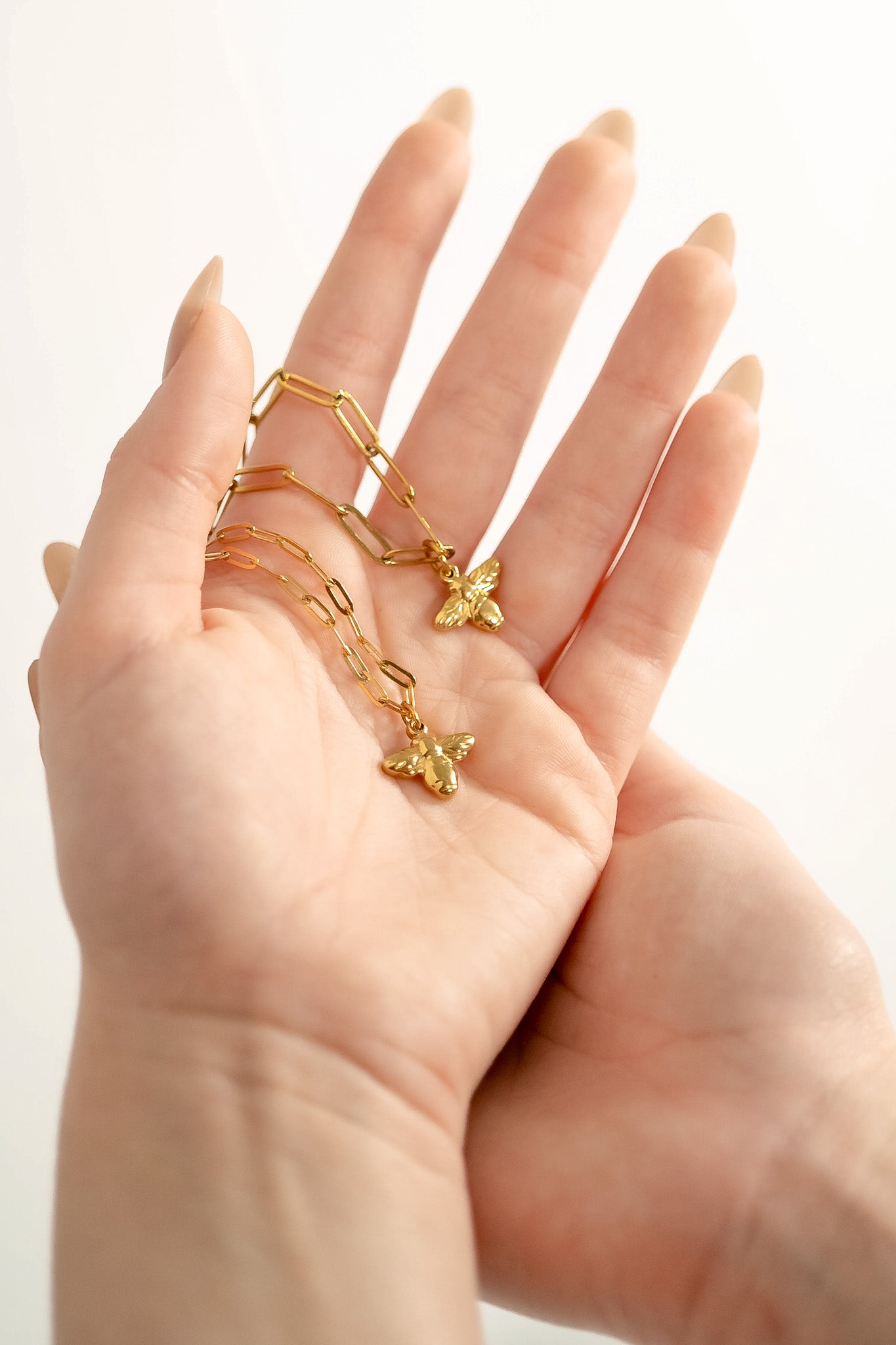 18K Gold PVD Stainless Steel Bee Charm / PDL0102、mySite、dreamappss