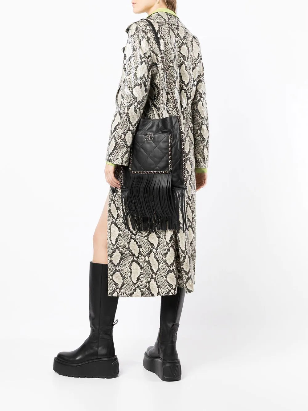 Black Leather Fringe Shopping Bag、mySite、garminoutage.com