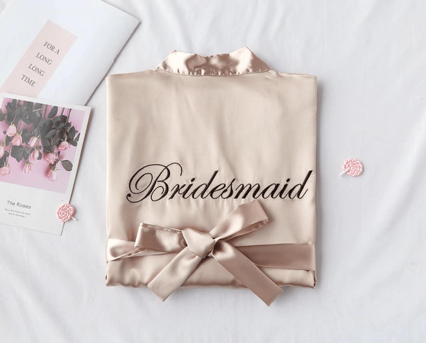  Bridesmaid & Bride Satin Robes、mySite、merchandisen
