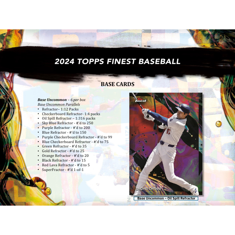 2024 Topps Finest Baseball Hobby 8 Box Case、mySite、waistdrama