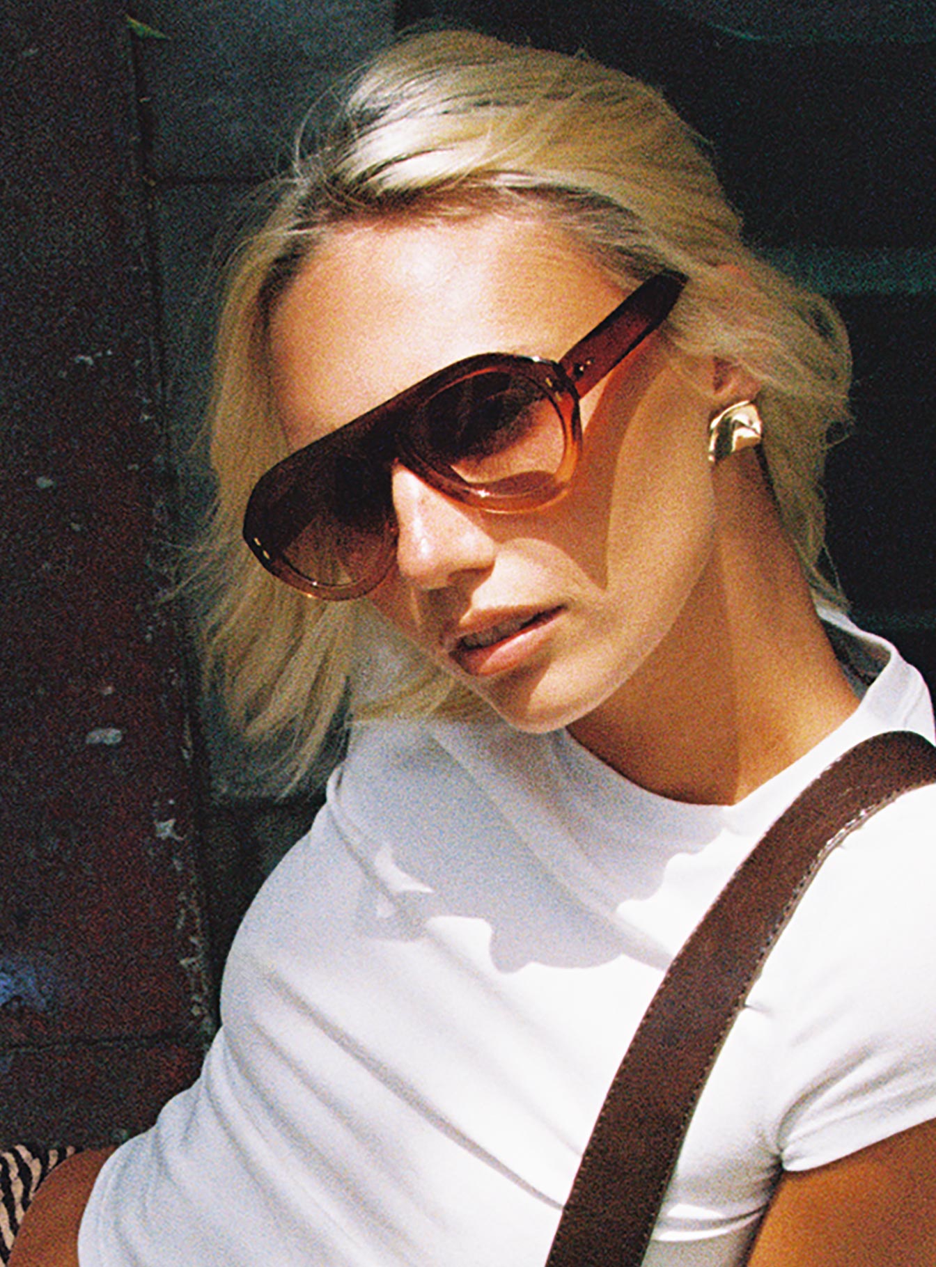 No Stylist Aviator Sunglasses Brown、mySite、solidvoid