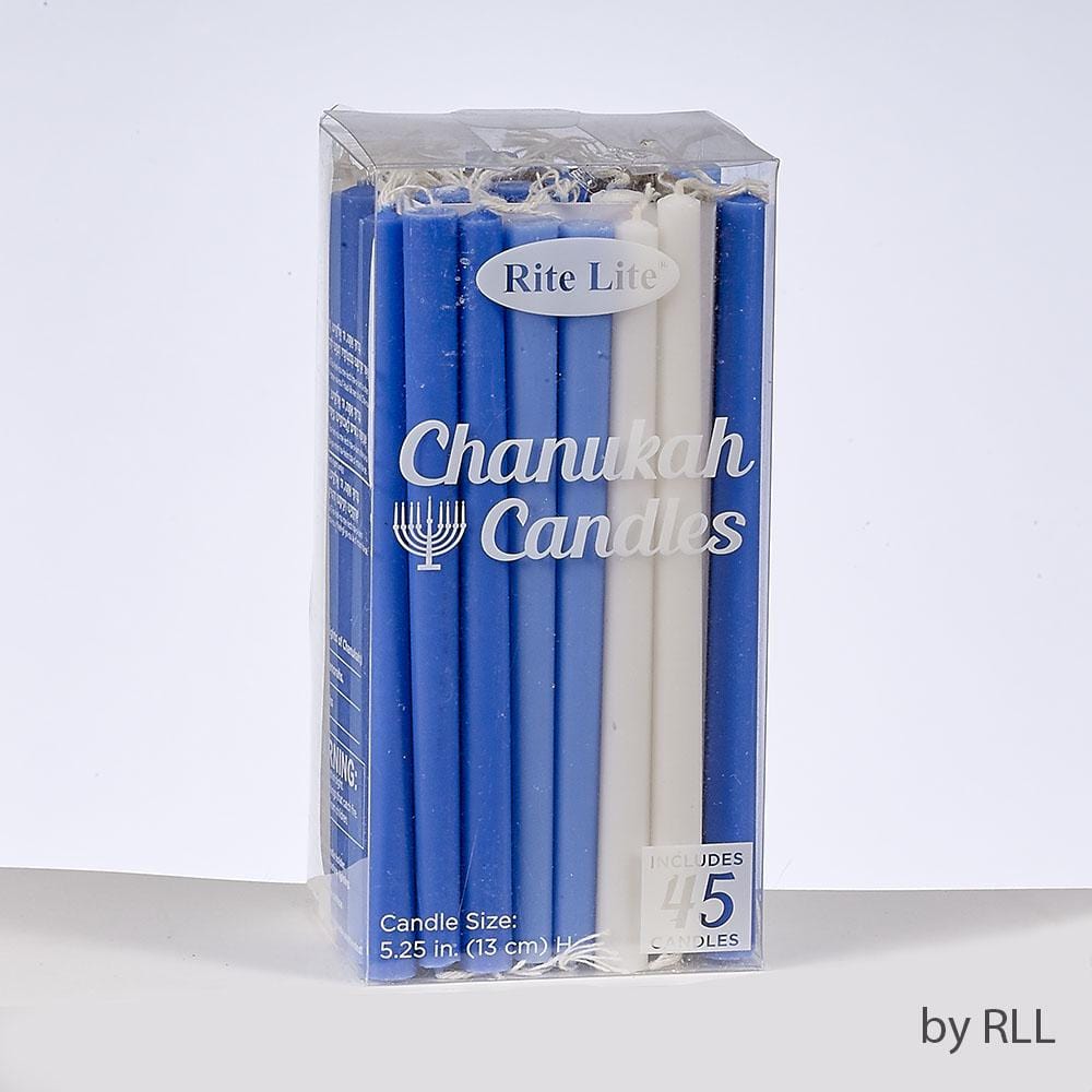 Deluxe Assorted Blue, Light Blue and White Hanukkah Candles、mySite、topwebapps