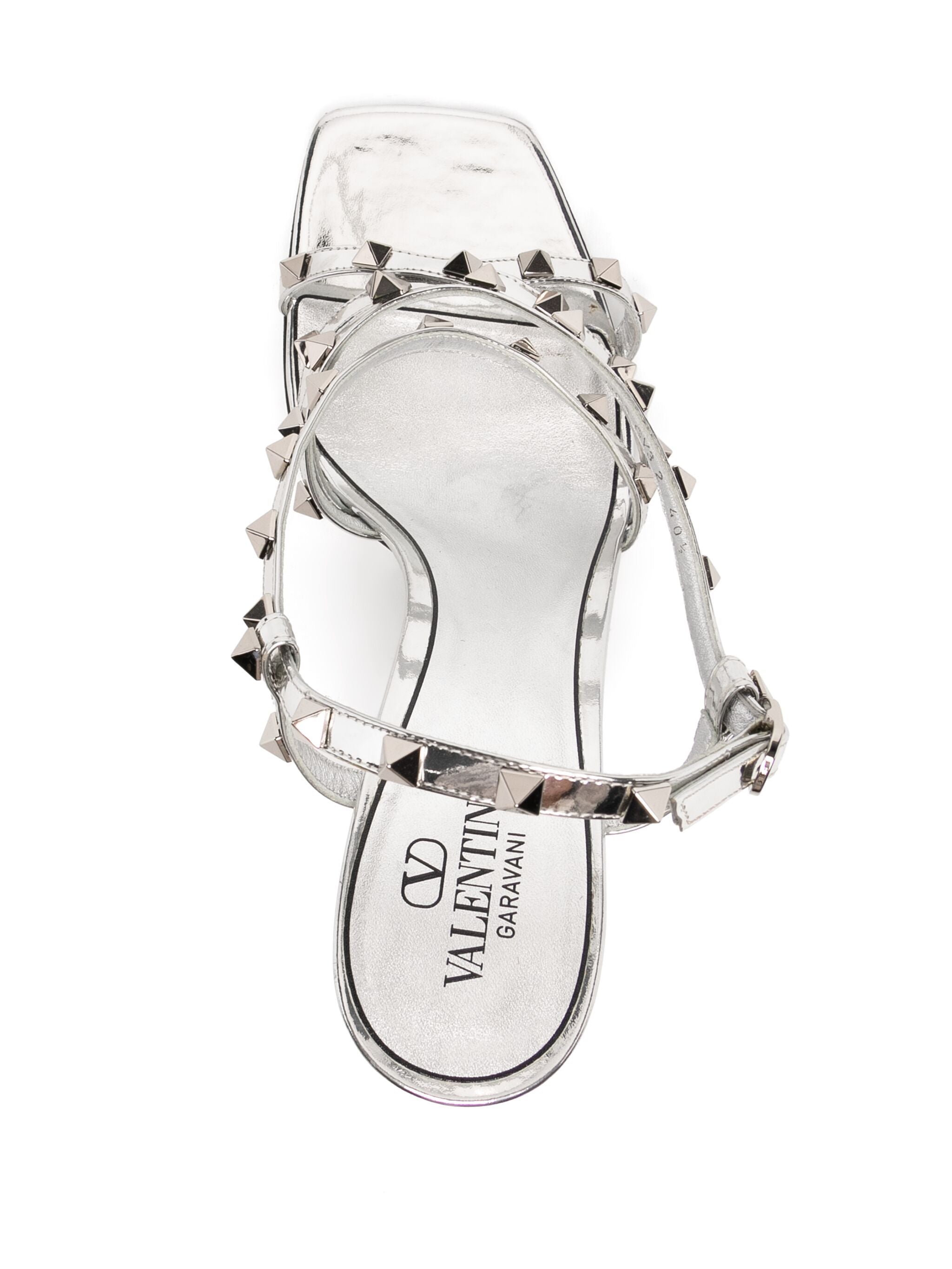 Valentino Rockstud Silver Sandals、mySite、garminoutage.com