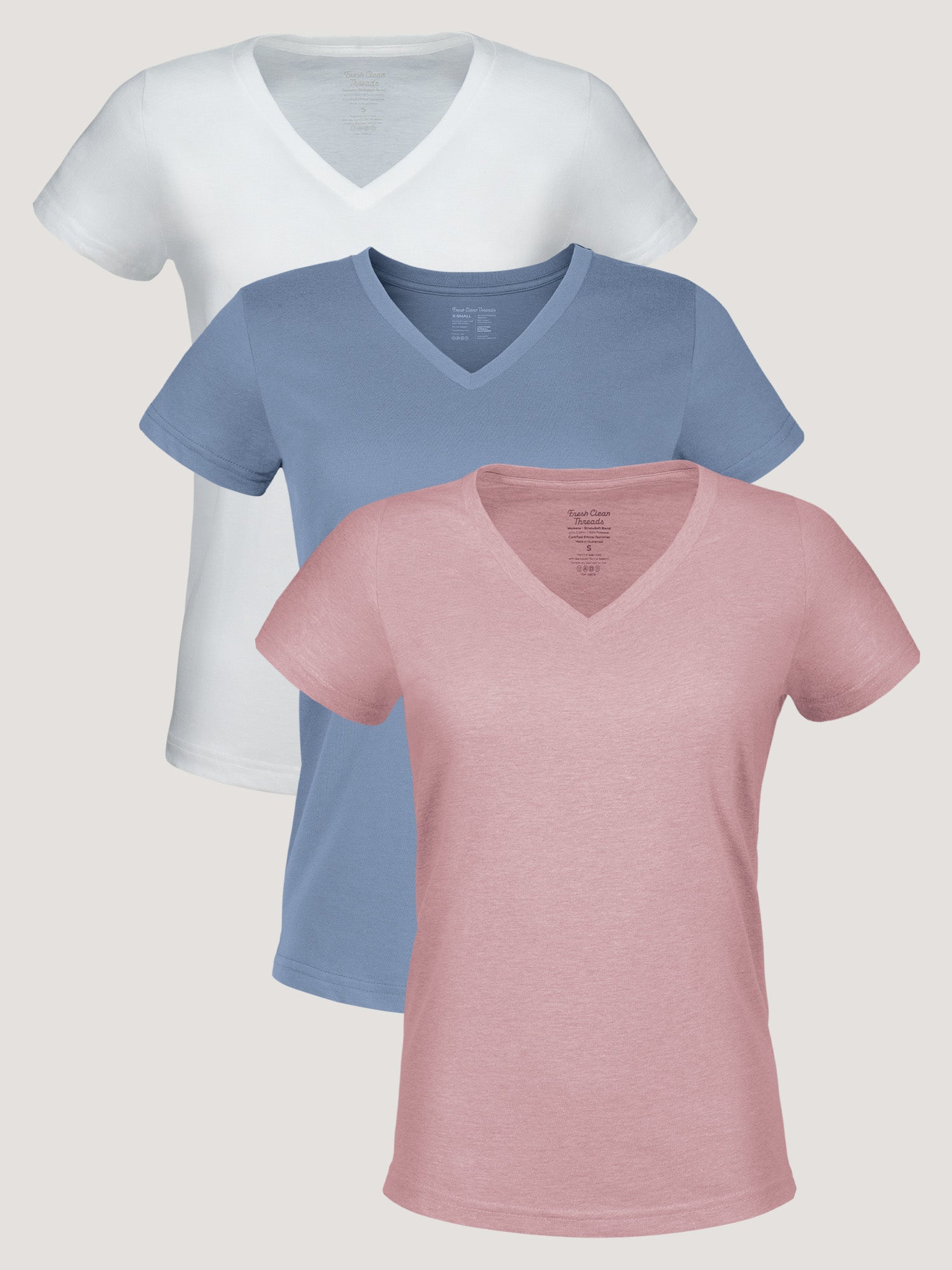  Women's V-Neck Blossom 3-Pack、mySite、ghnorth