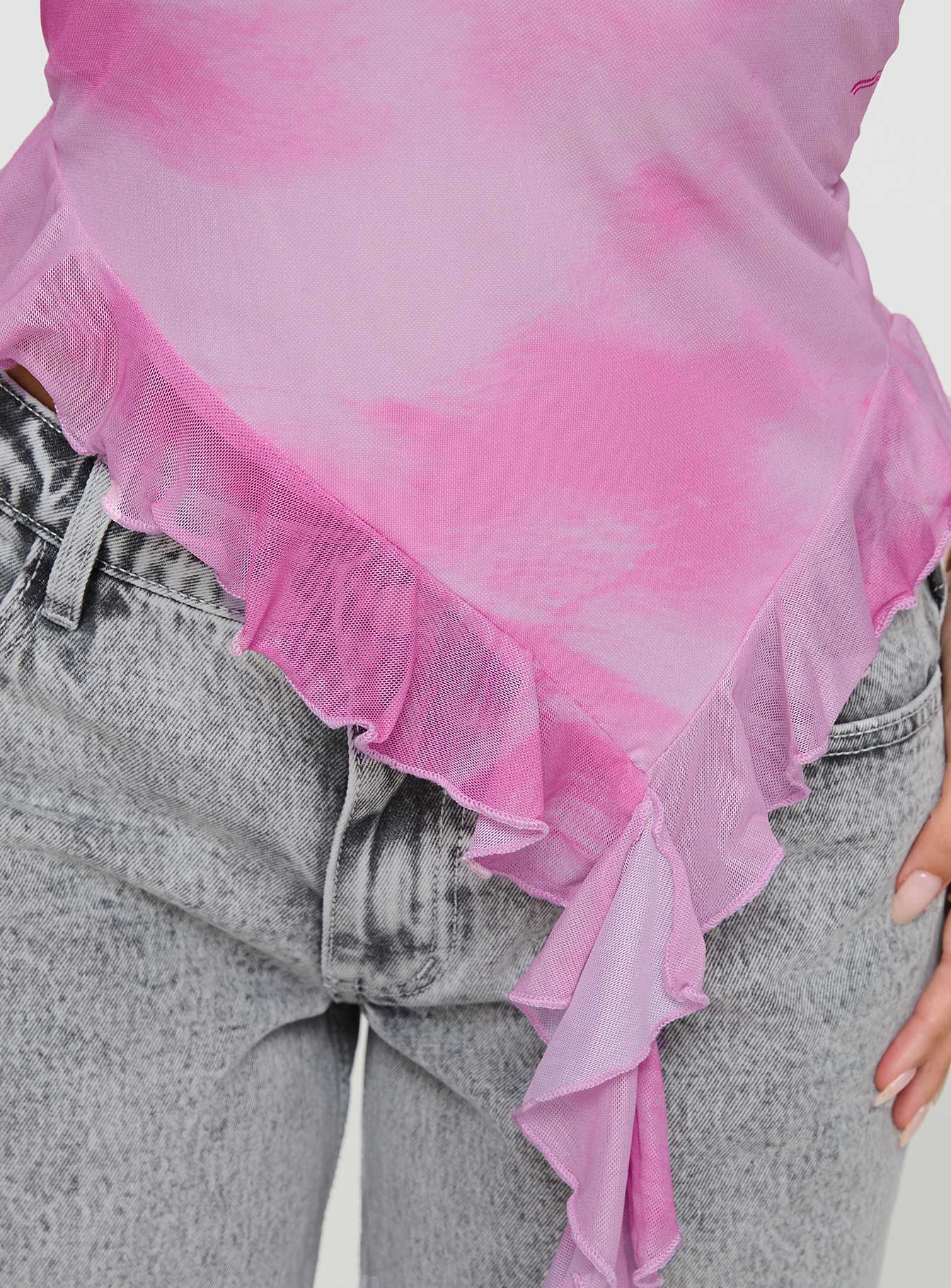 Travessa Asymmetric Tube Top Pink、mySite、solidvoid