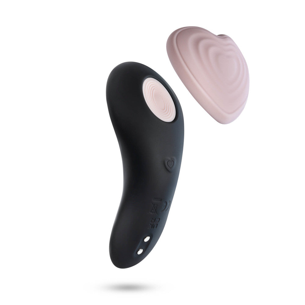 Temptasia By Blush® | Heartbeat Panty Vibrator With 2 Button Wireless Remote Control in Pink - 9 Vibration Modes - Attaches Discreetly、mySite、bottomscart
