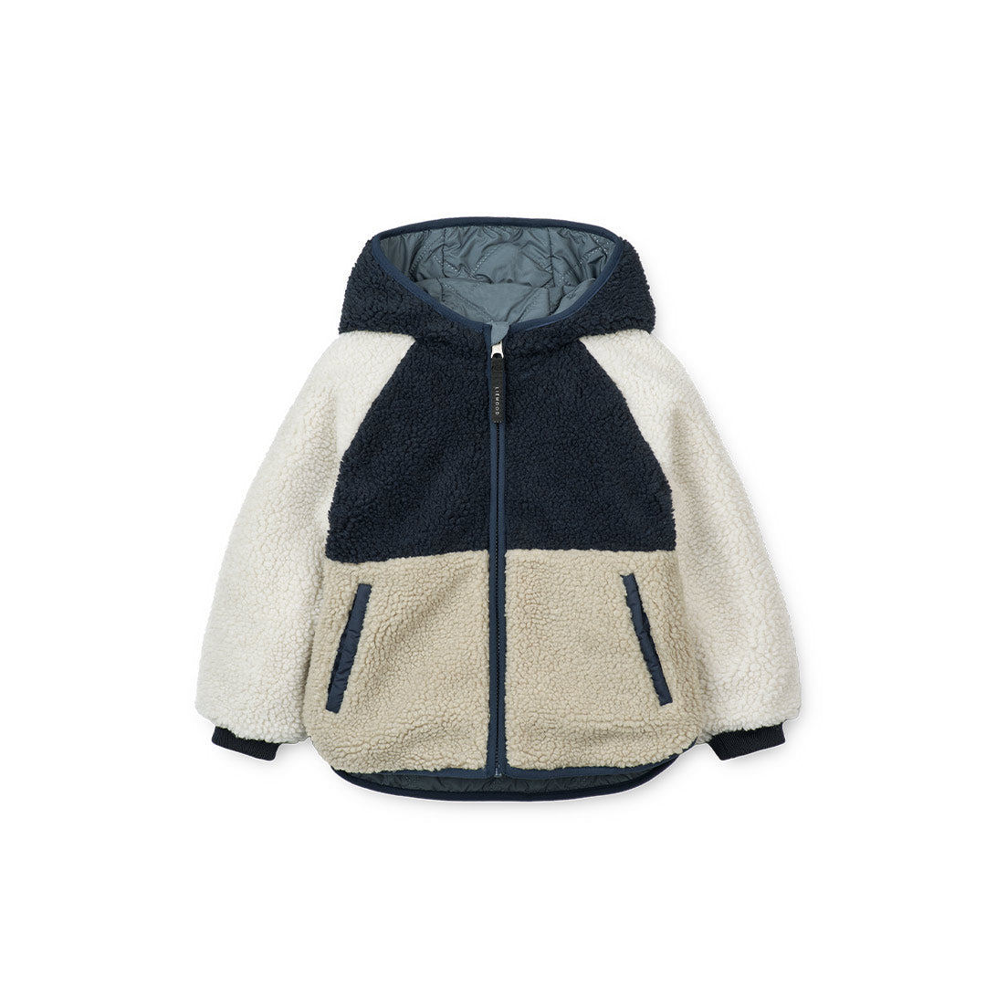  Liewood Jackson Reversible Jacket - Whale Blue Multi Mix、mySite、merchandisen