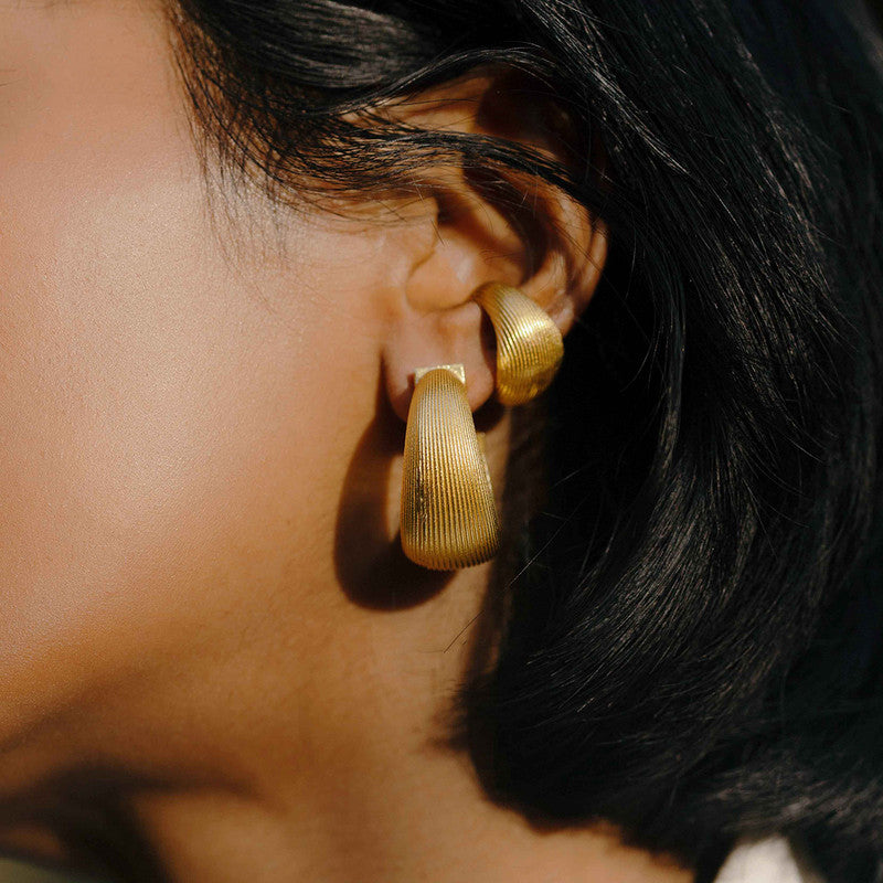 Bold Hoop Earrings | 14K Gold Plated、mySite、camillekostekn